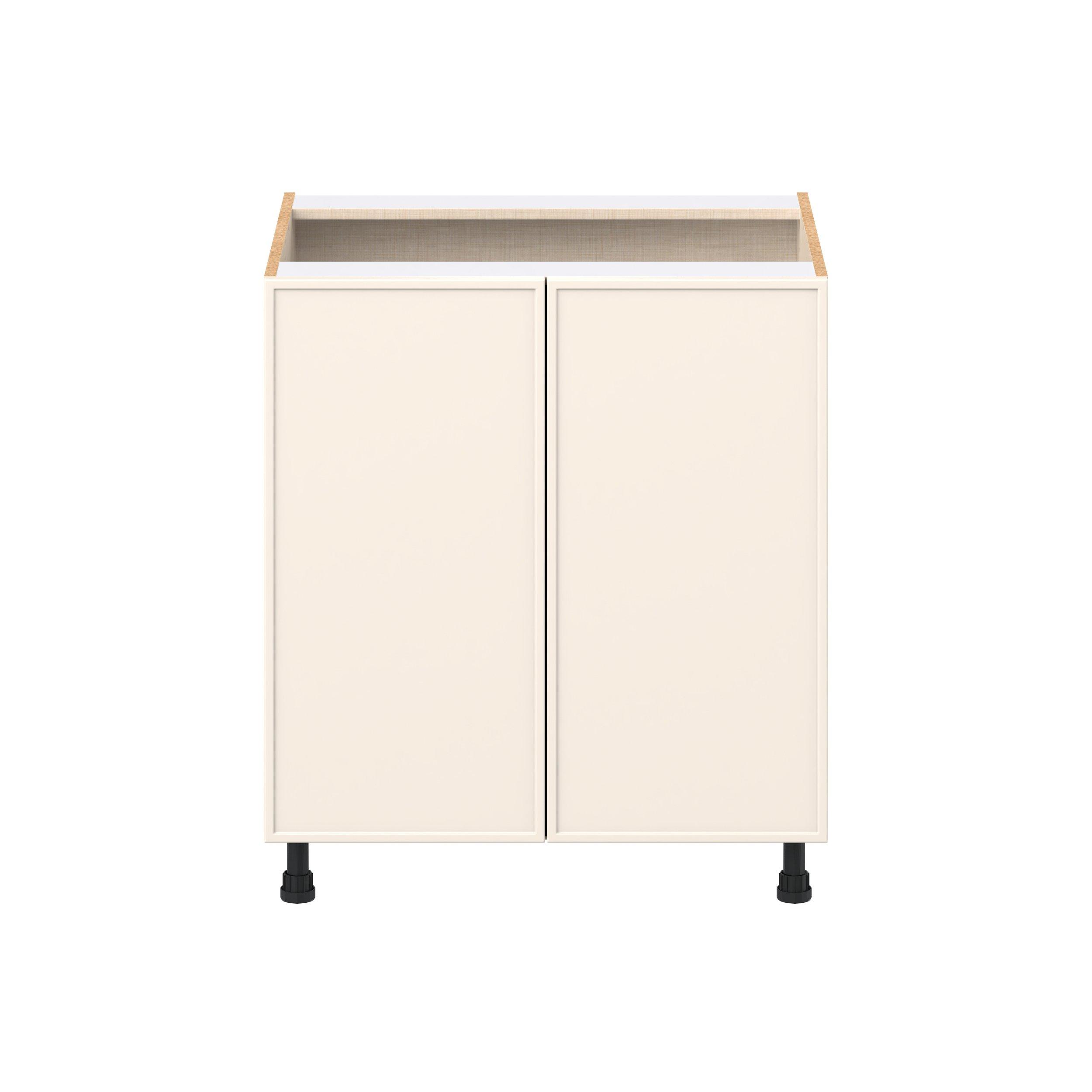 Linden 30 in. Painted Washed Linen Sink Base Cabinet