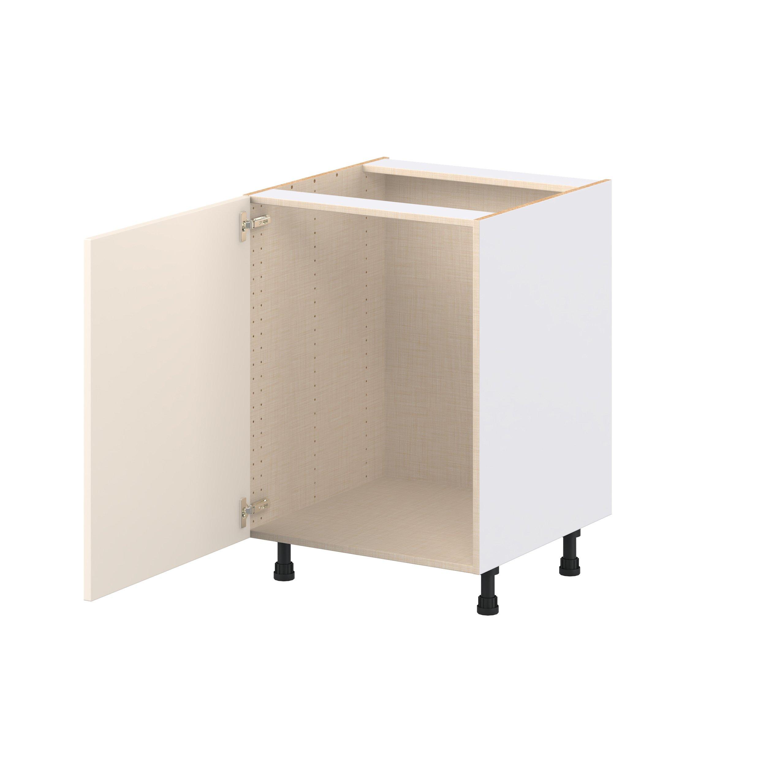 Linden 24 in. Painted Washed Linen Sink Base Cabinet