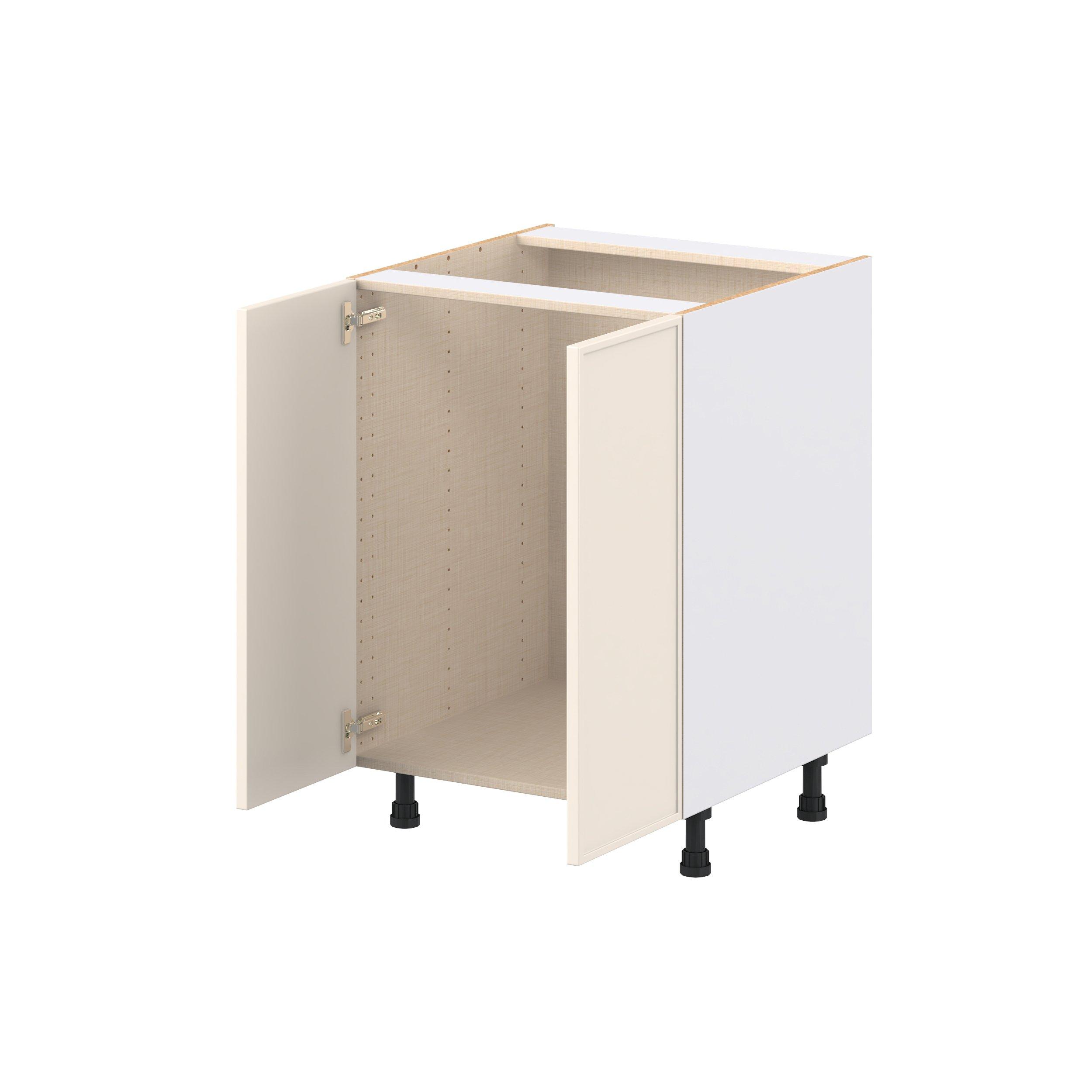Linden 24 in. Painted Washed Linen Sink Base Cabinet