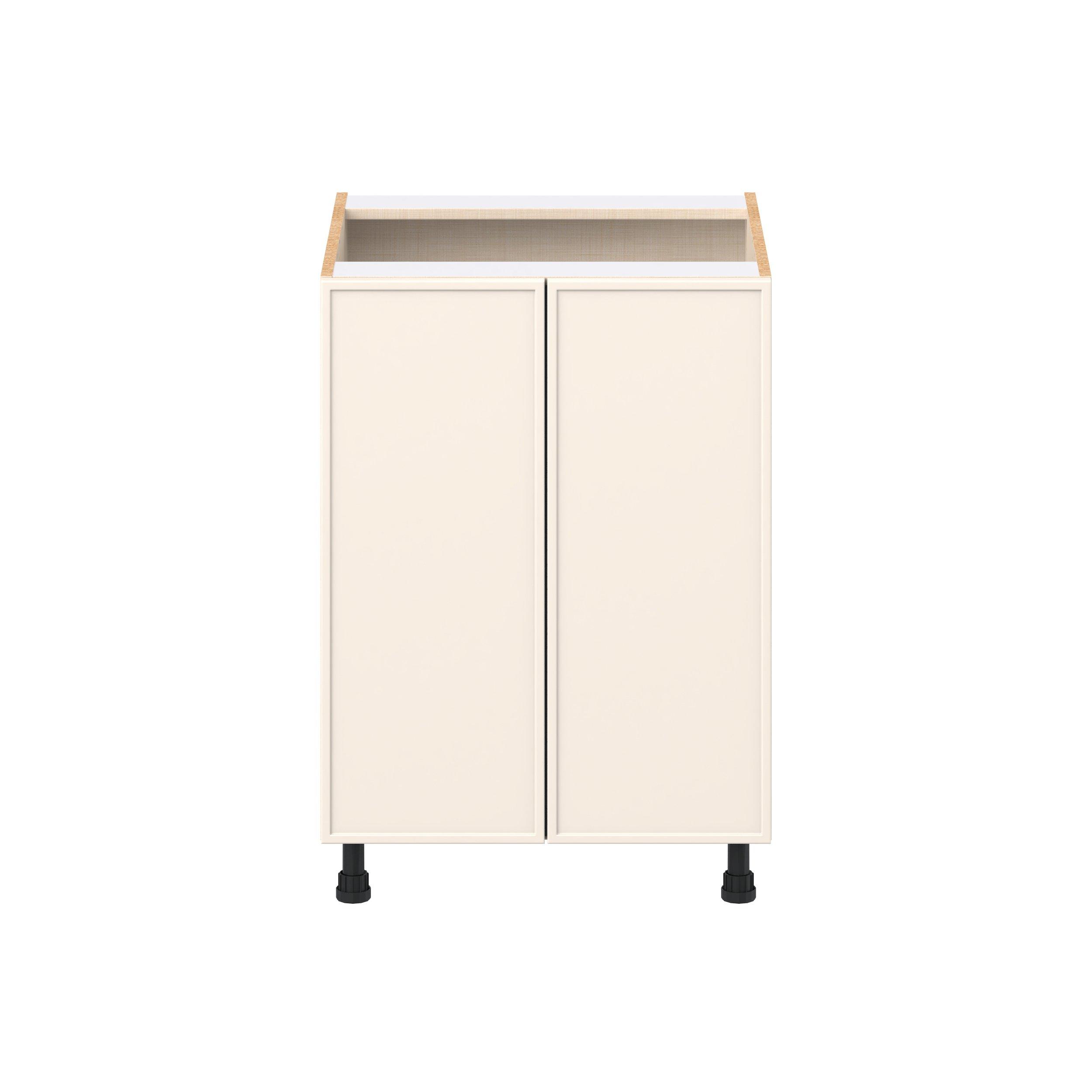 Linden 24 in. Painted Washed Linen Sink Base Cabinet