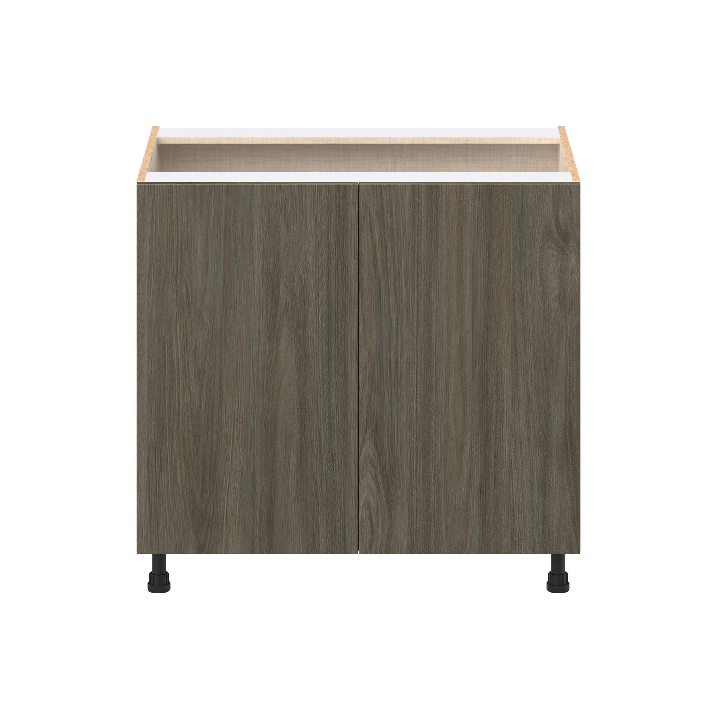 Glenwood 36 in. Burnt Walnut Sink Base Cabinet