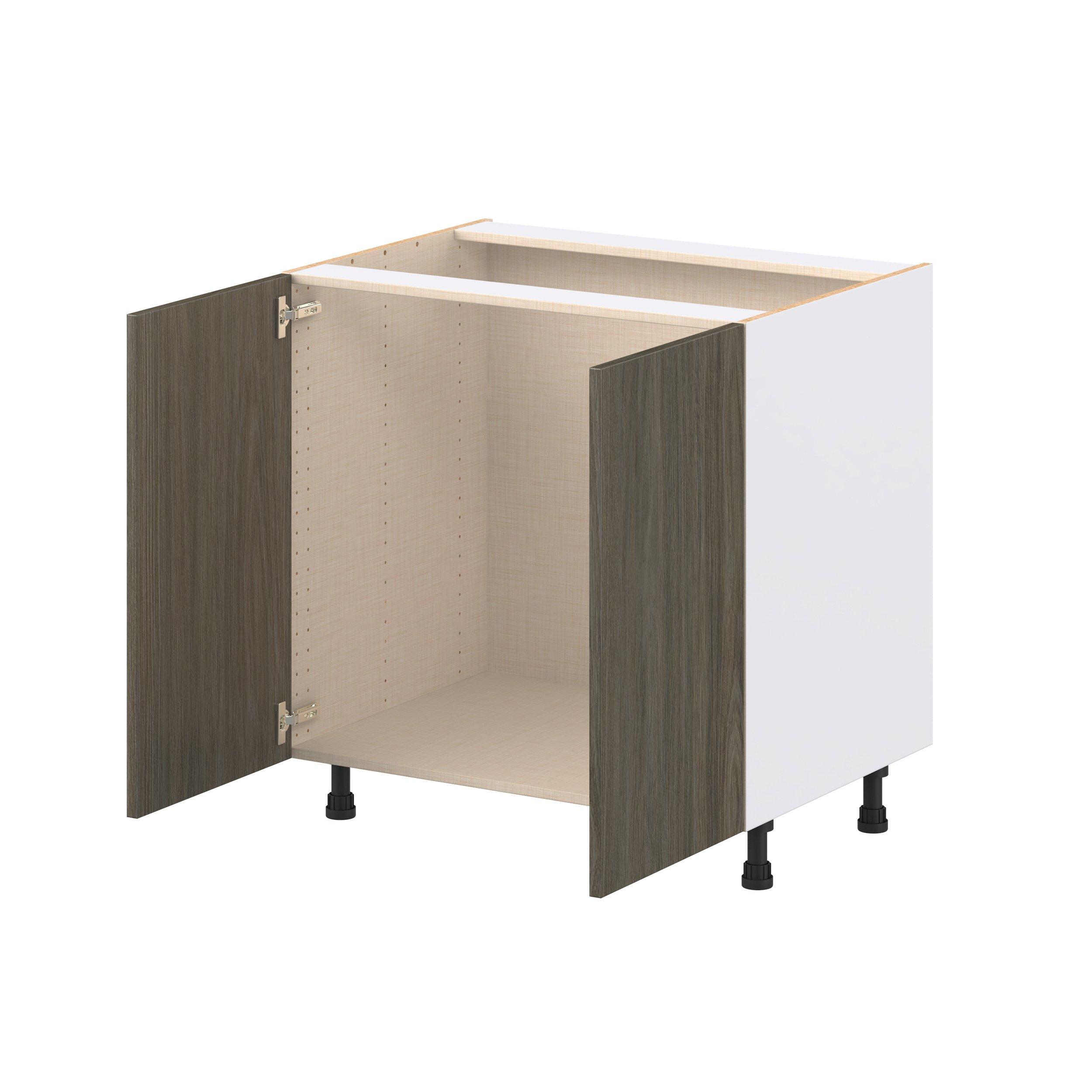 Glenwood 33 in. Burnt Walnut Sink Base Cabinet