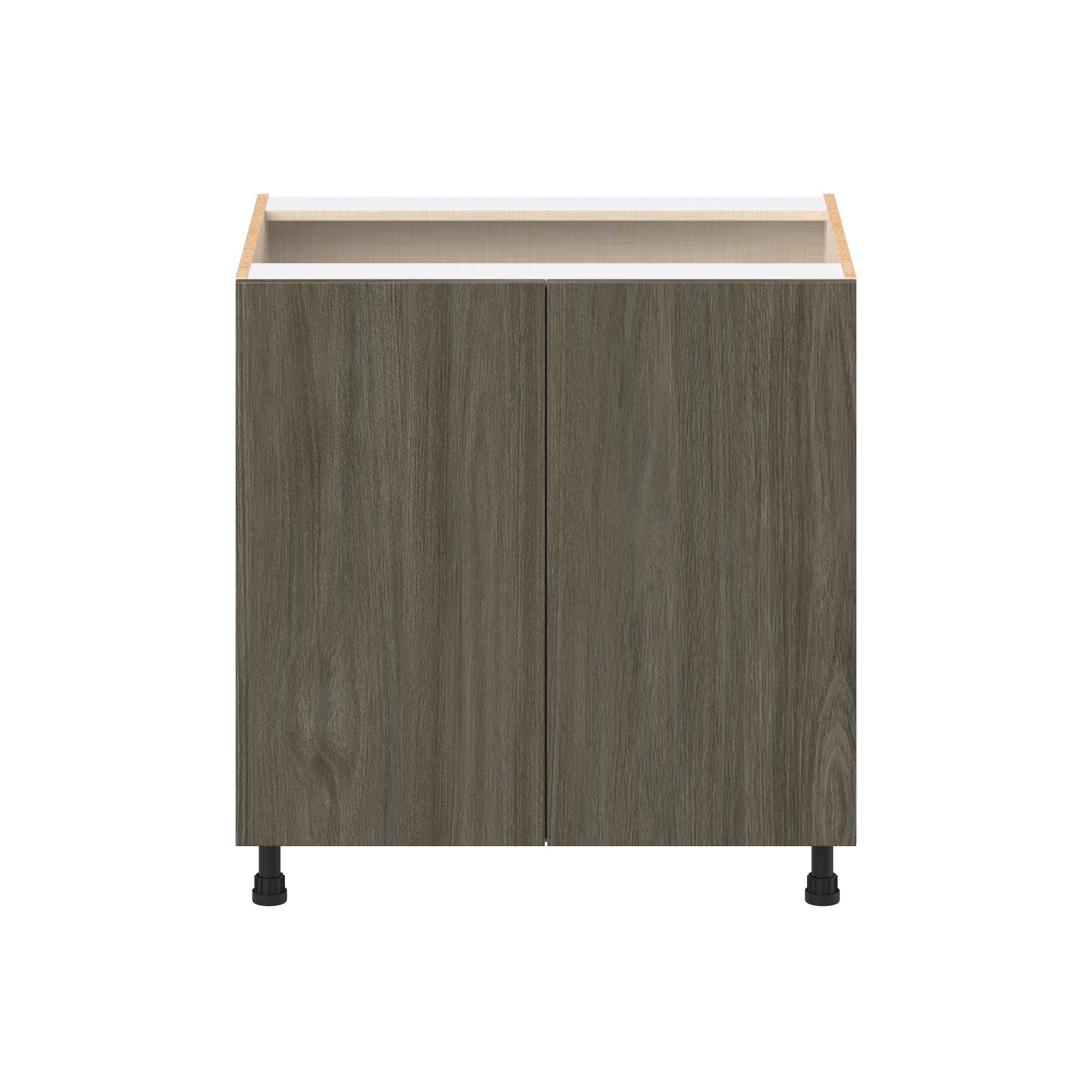 Glenwood 33 in. Burnt Walnut Sink Base Cabinet