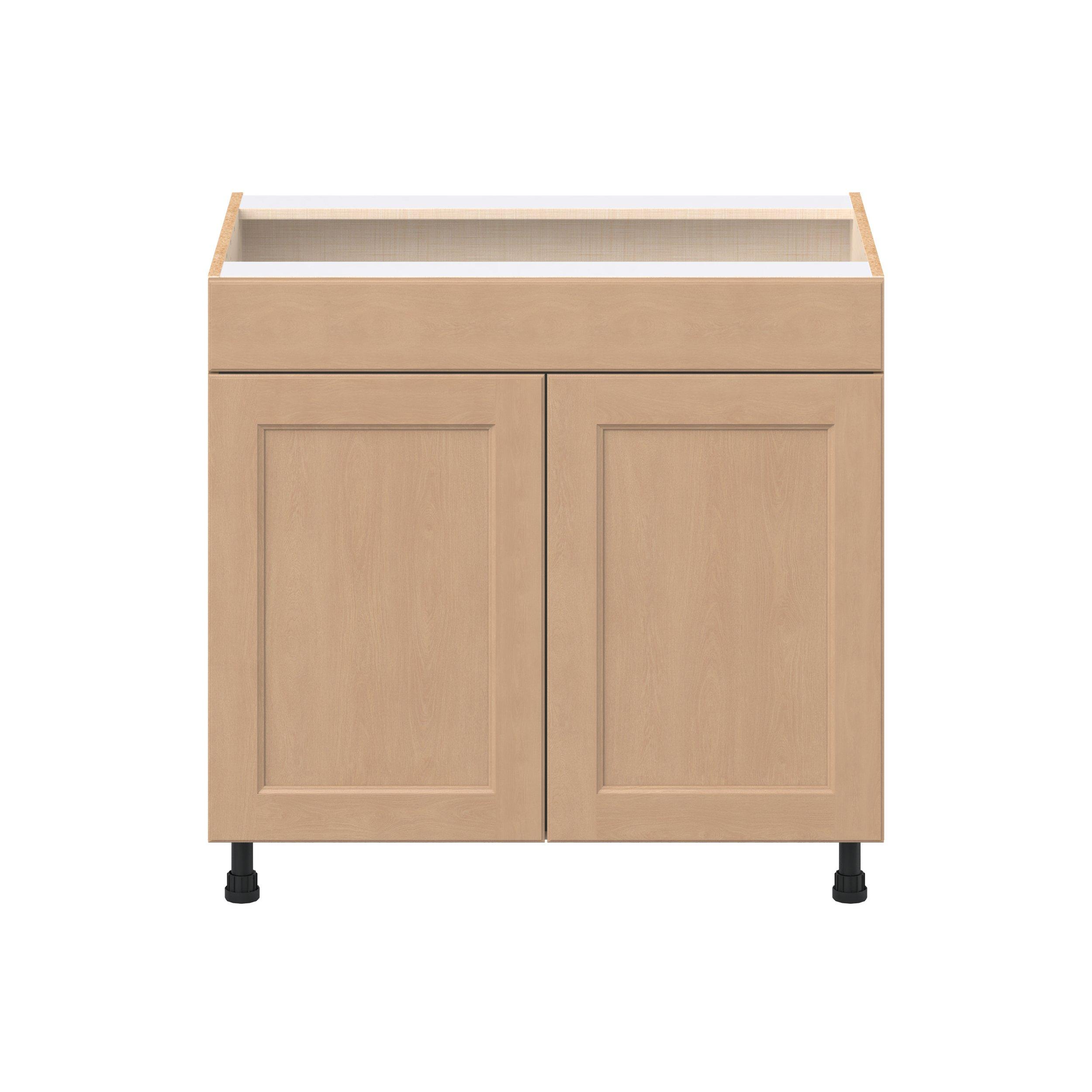 Sugarhill 36 in. Stained Sugar Cookie Cooktop Base Cabinet