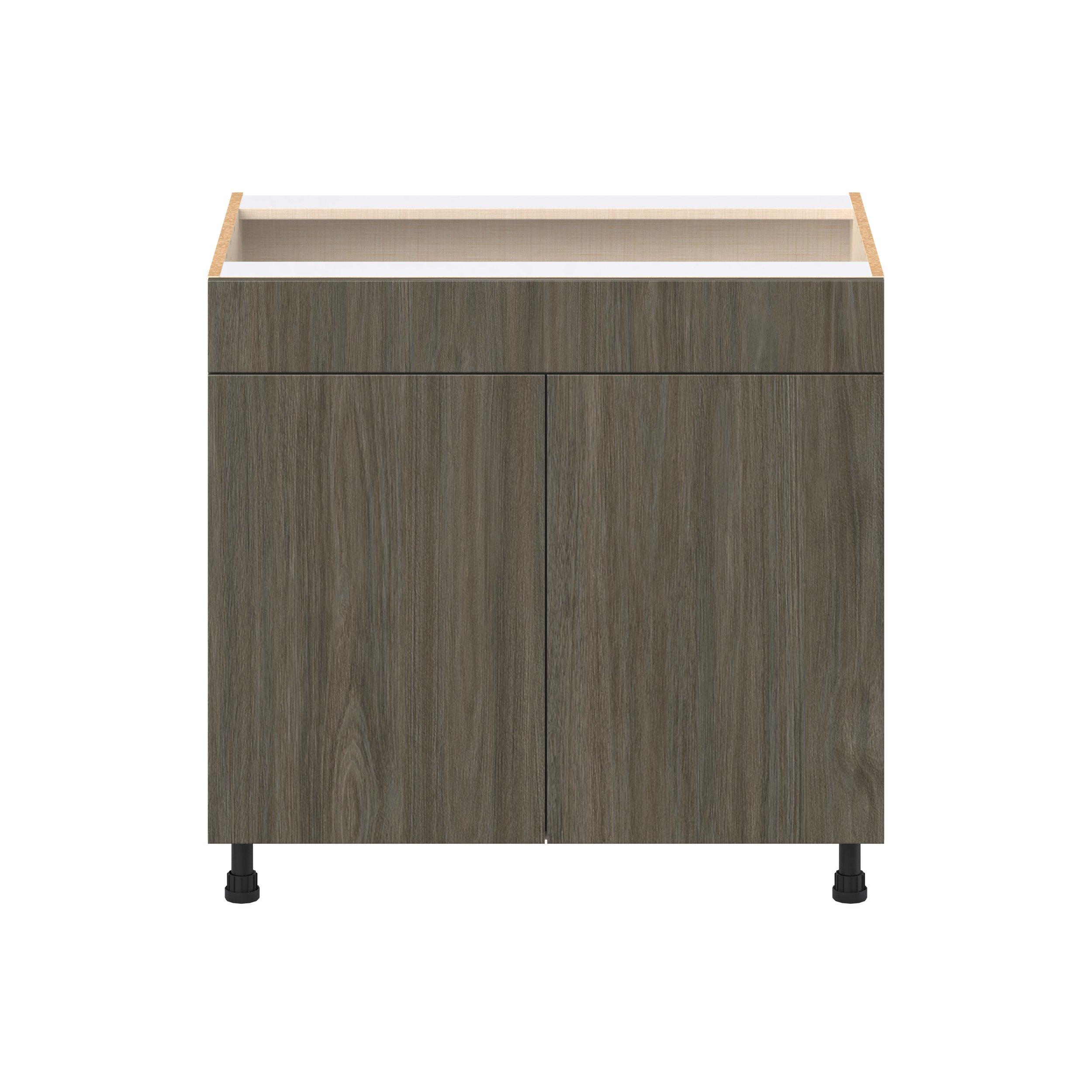 Glenwood 36 in. Burnt Walnut Cooktop Base Cabinet