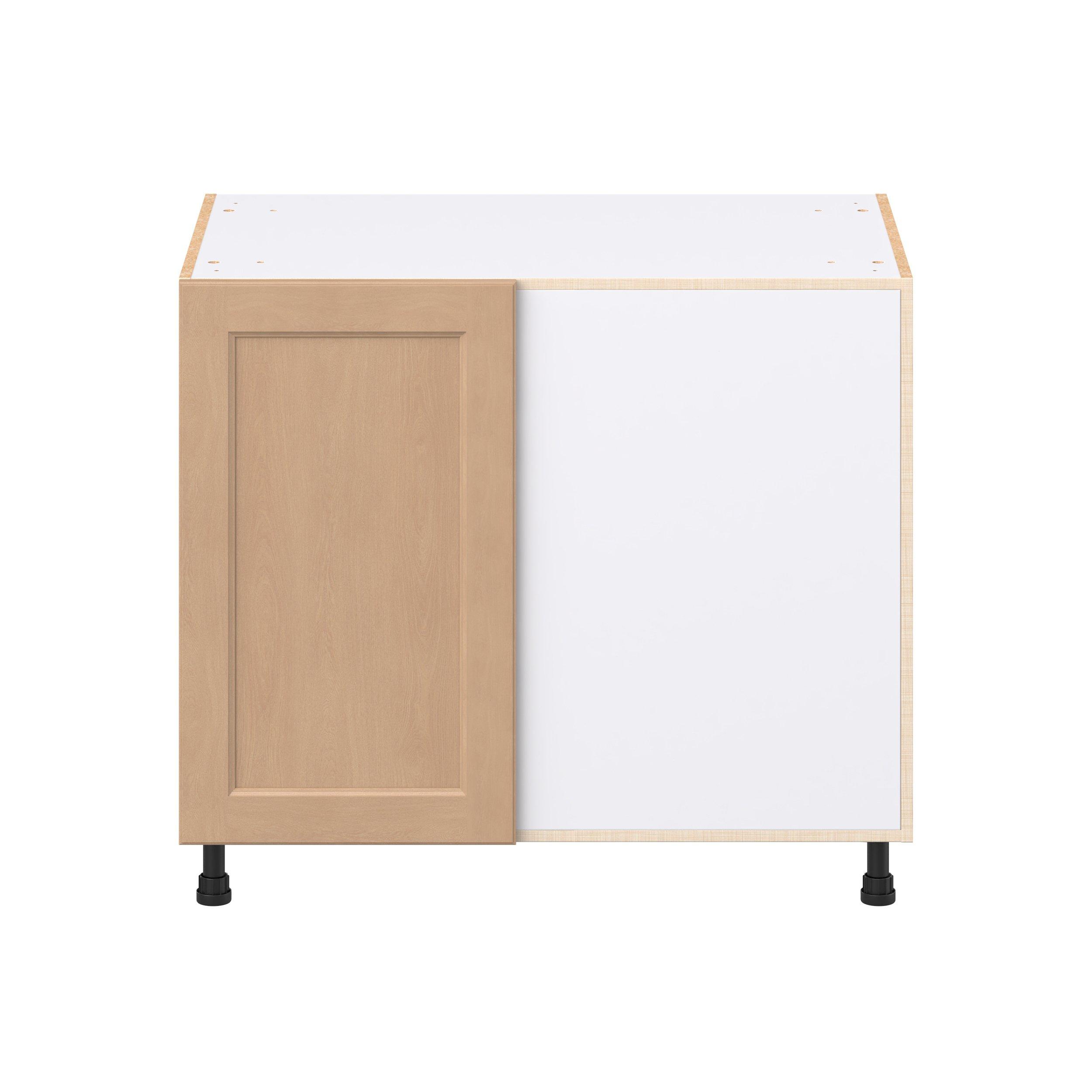 Sugarhill 39 in. Stained Sugar Cookie Swing Out Blind Corner Base Cabinet
