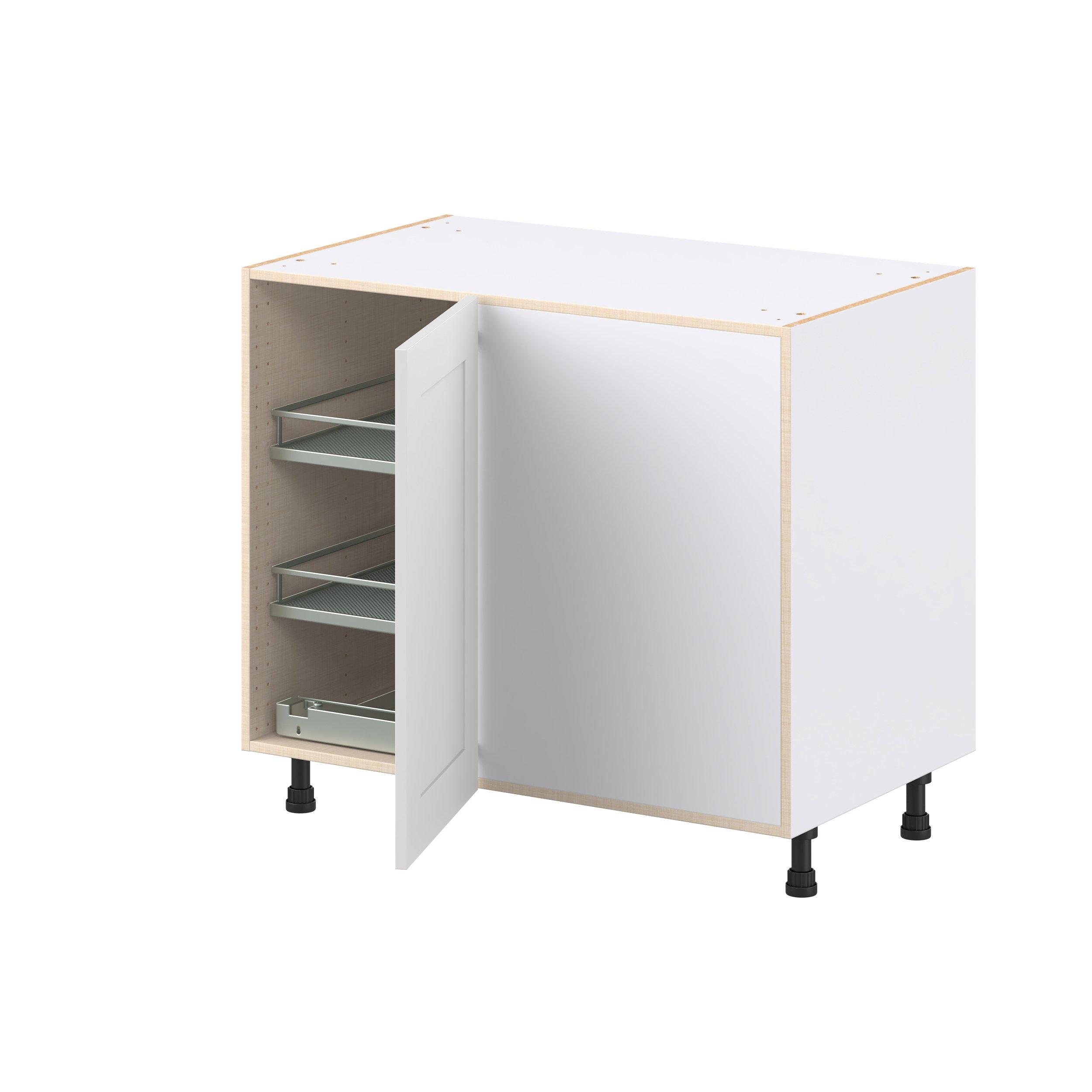 Candler 1 Door False Drawer Swing Out Blind Corner Base Cabinet