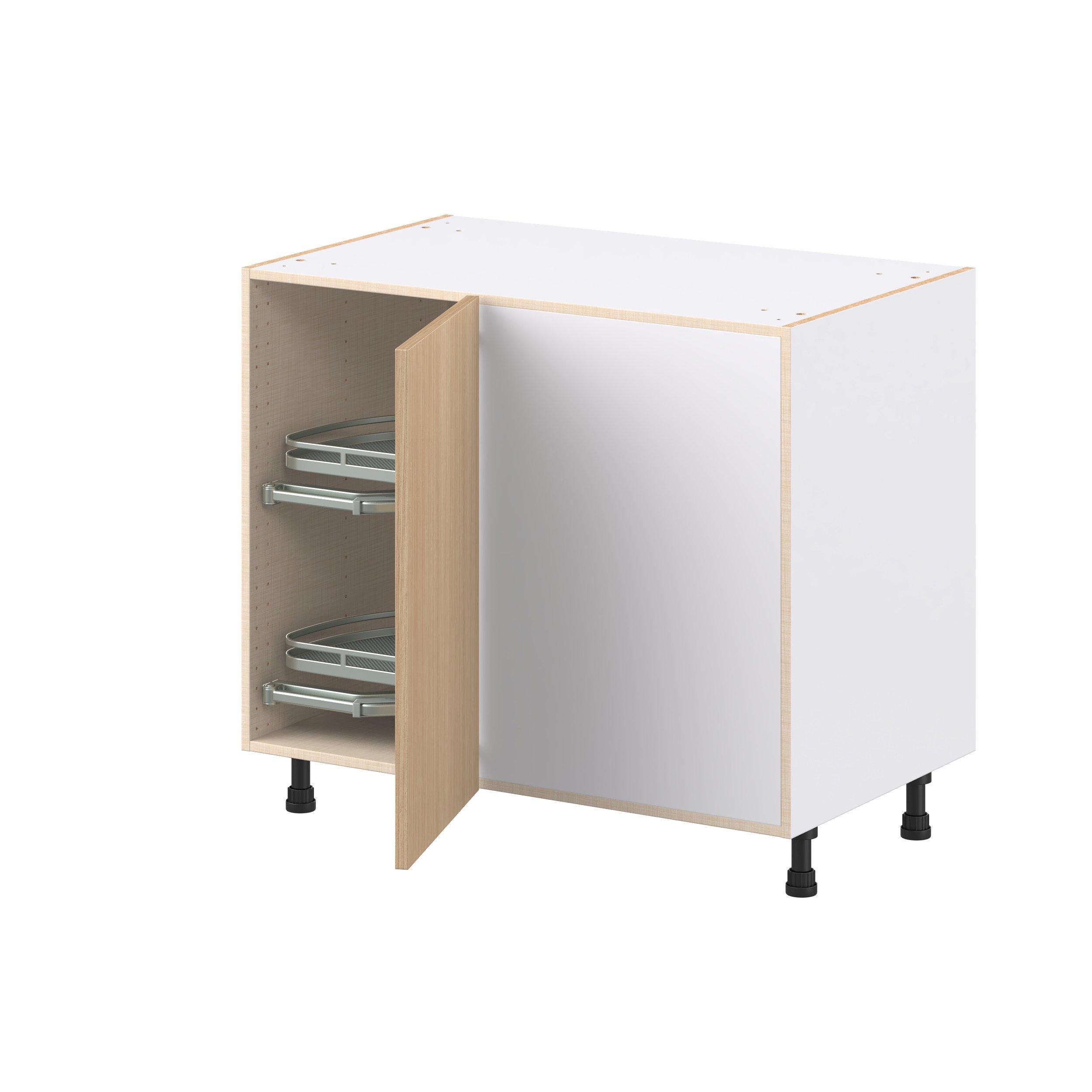 Glenwood 39 in. Mojavi Oak Lemans Swing Out Blind Corner Base Cabinet