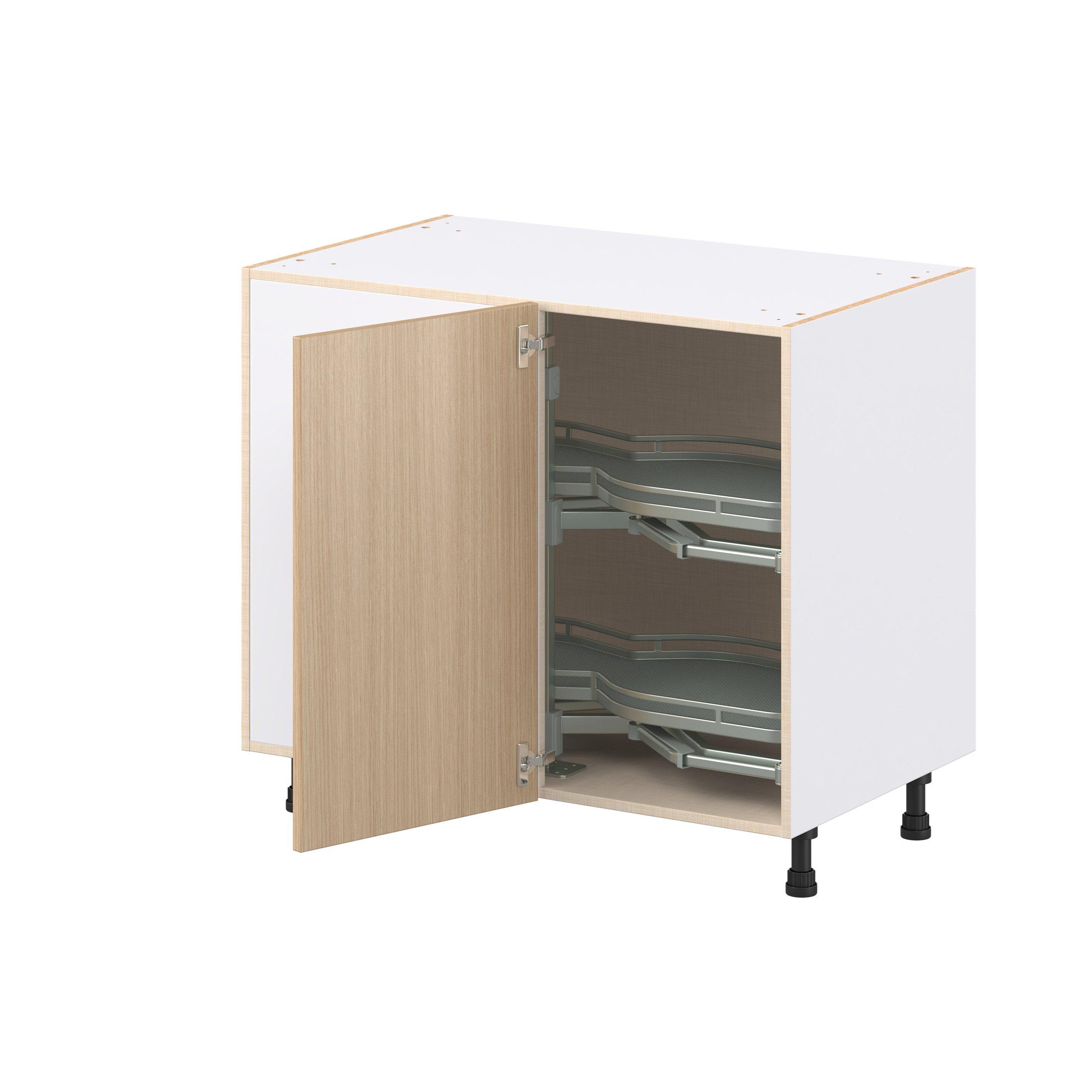 Glenwood 39 in. Mojavi Oak Lemans Swing Out Blind Corner Base Cabinet