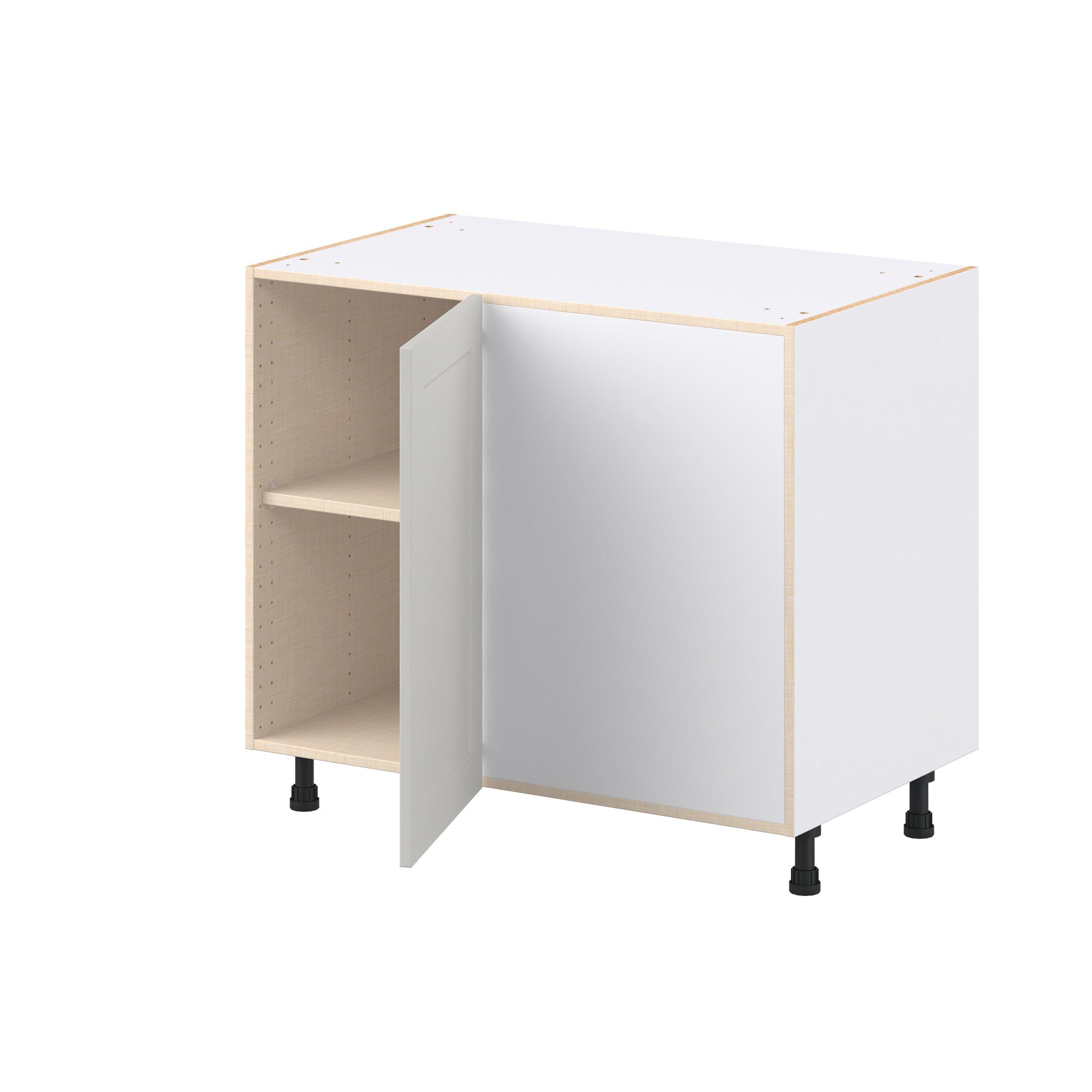 Lenox 39 in. Painted Light Gray Blind Corner Base Cabinet