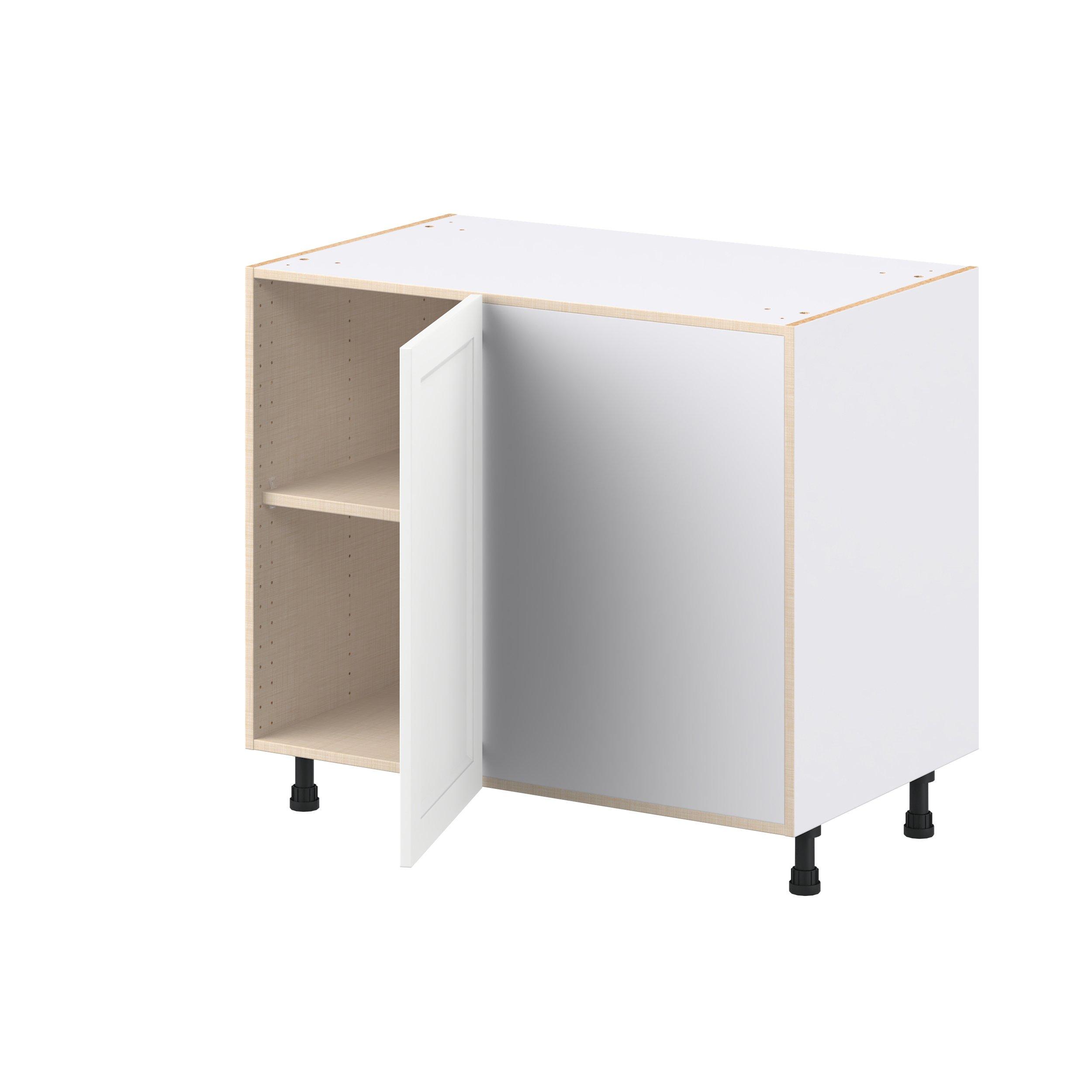 Peachtree 39 in. Painted Bright White Blind Corner Base Cabinet