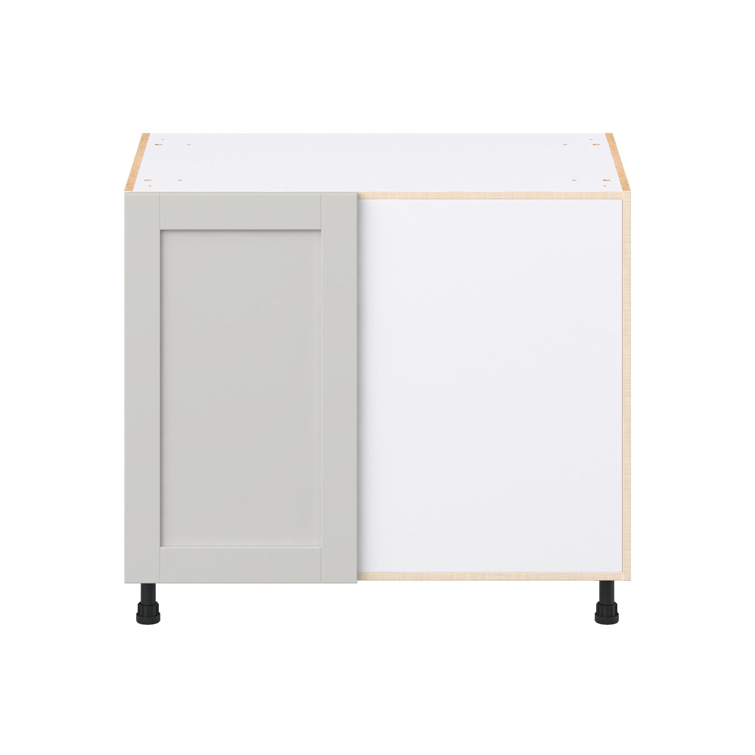 Summerhill 39 in. Light Gray Blind Corner Base Cabinet