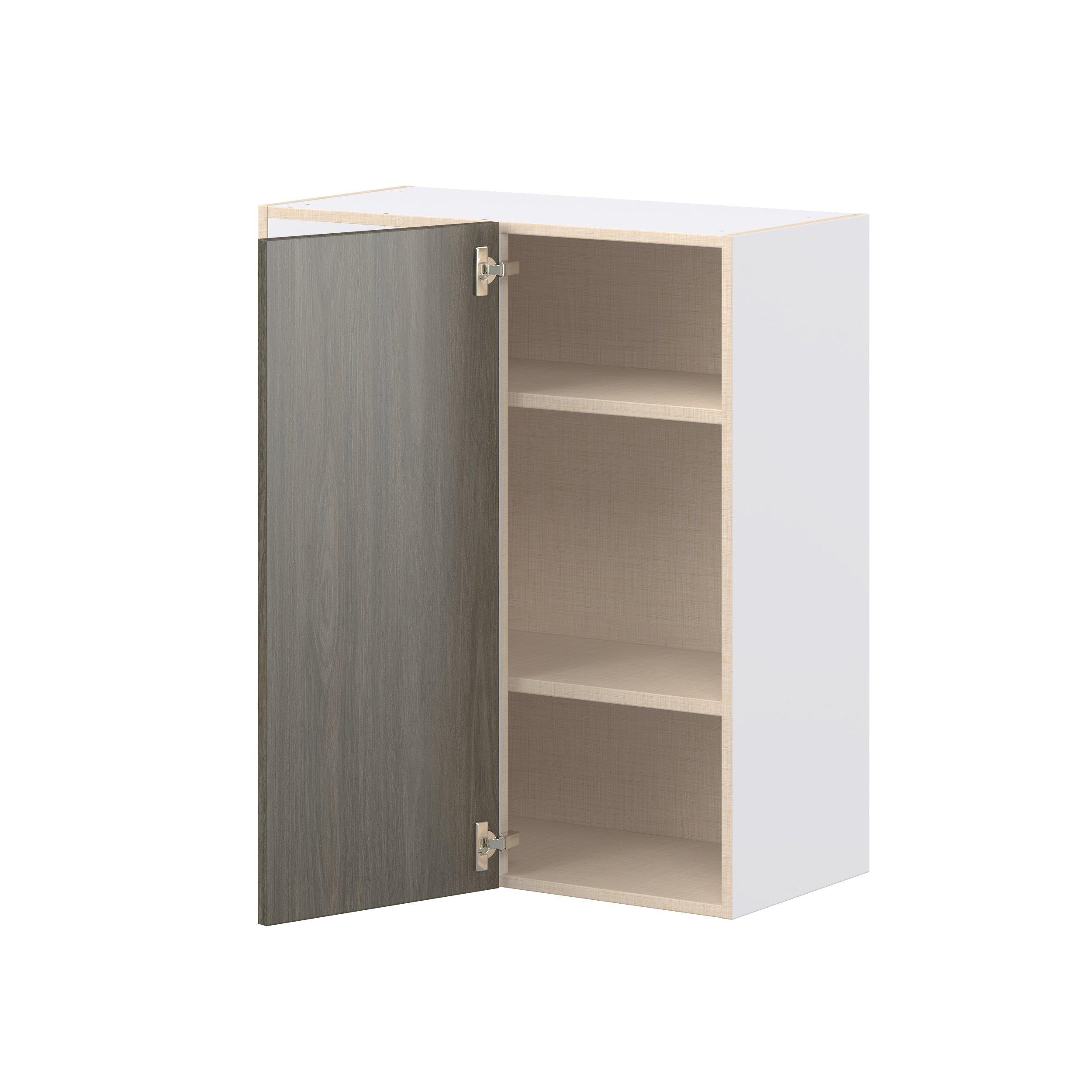 Glenwood 30 in. Burnt Walnut Left Blind Corner Wall Cabinet