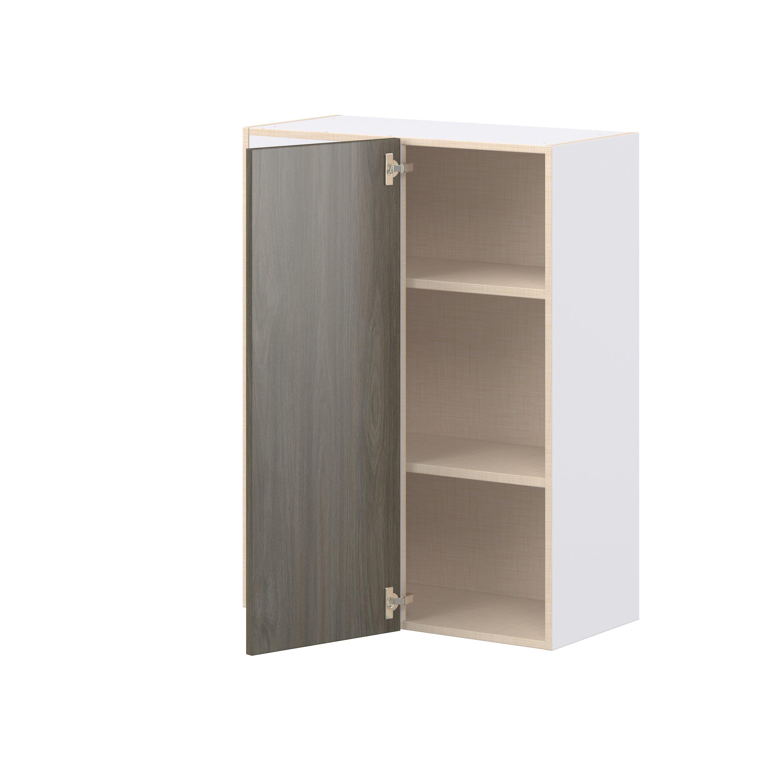 Glenwood 30 in. Burnt Walnut Left Blind Corner Wall Cabinet