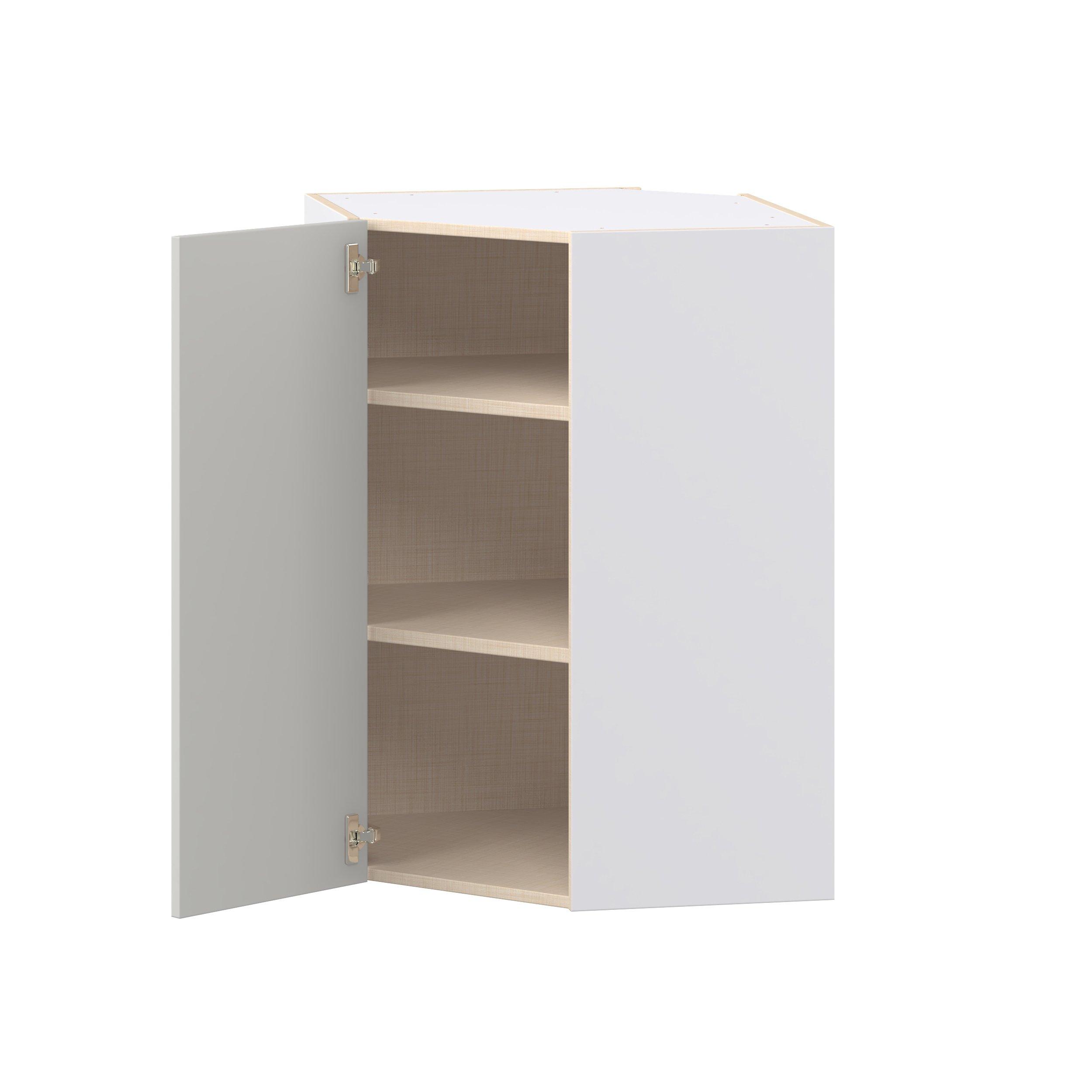 Lenox 24 in. Painted Light Gray Wall Angle Corner Cabinet