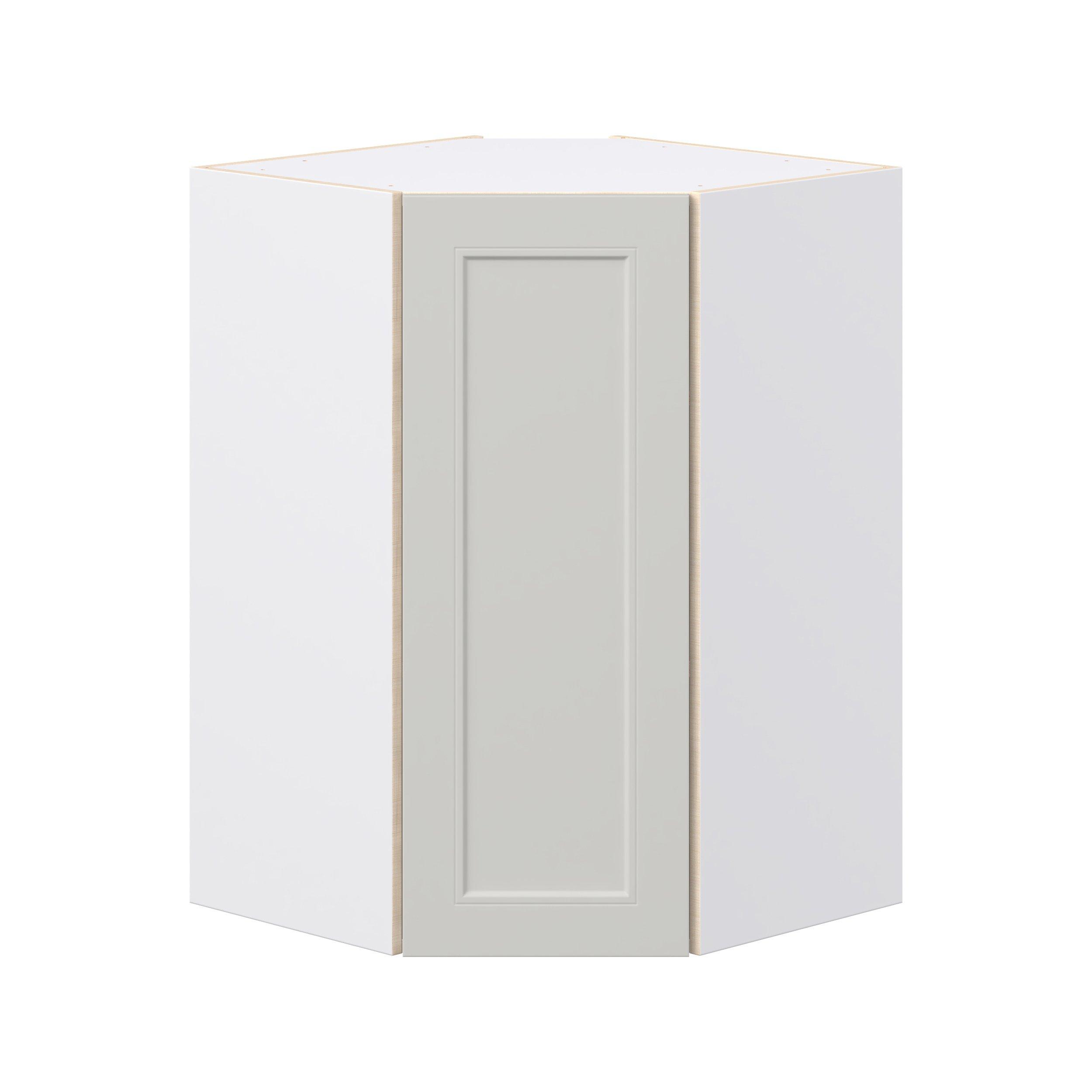 Lenox 24 in. Painted Light Gray Wall Angle Corner Cabinet