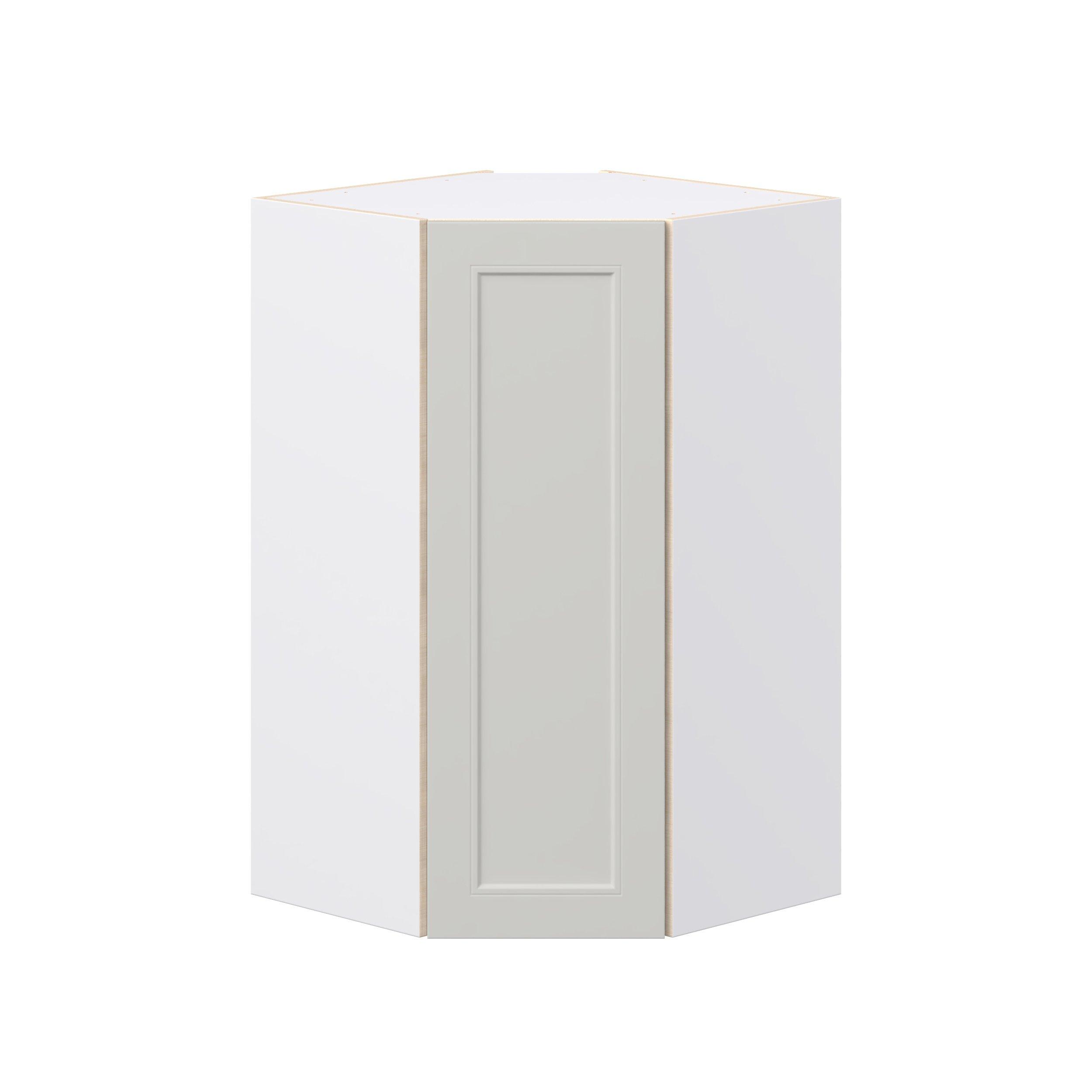 Lenox 24 in. Painted Light Gray Wall Angle Corner Cabinet
