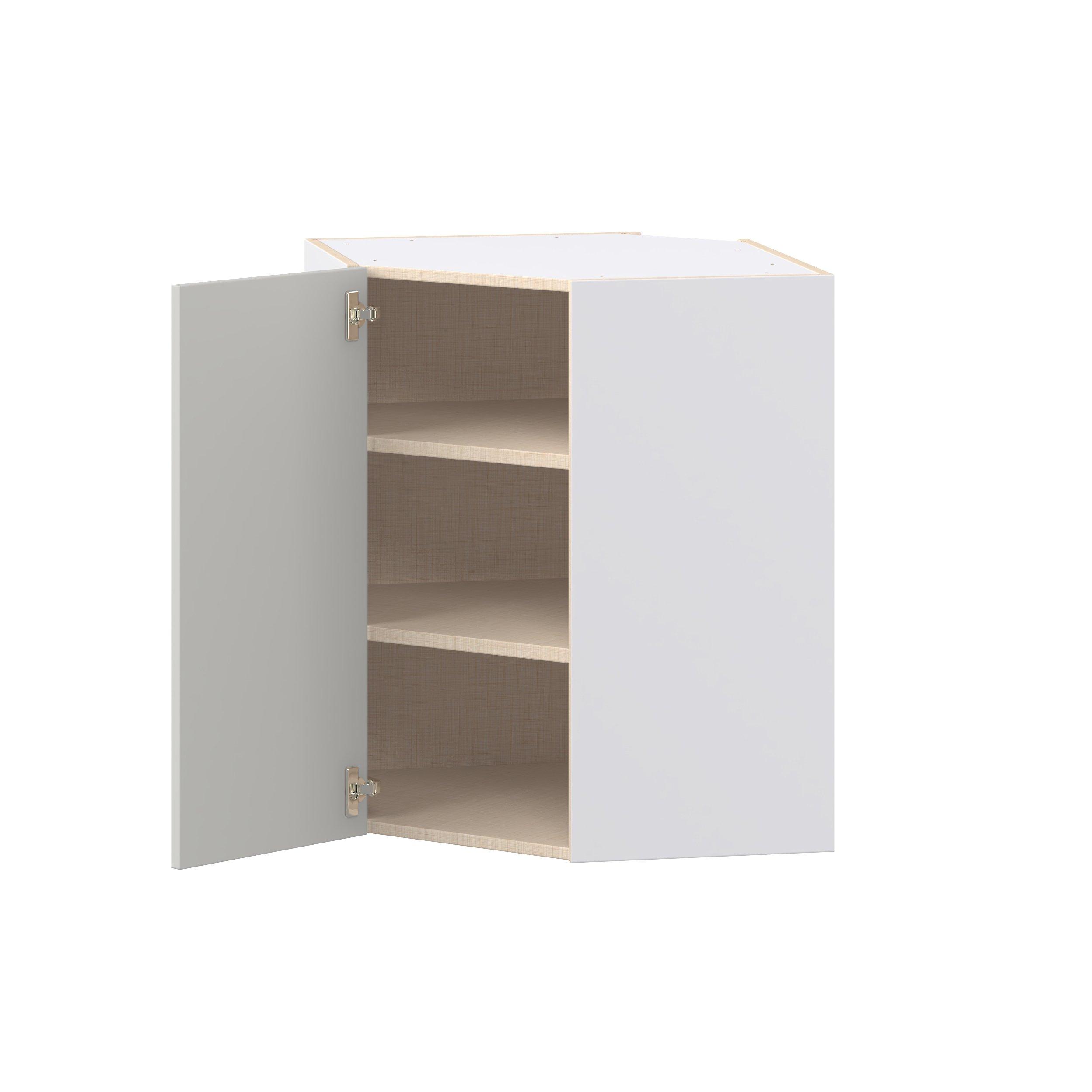 Lenox 24 in. Painted Light Gray Wall Angle Corner Cabinet