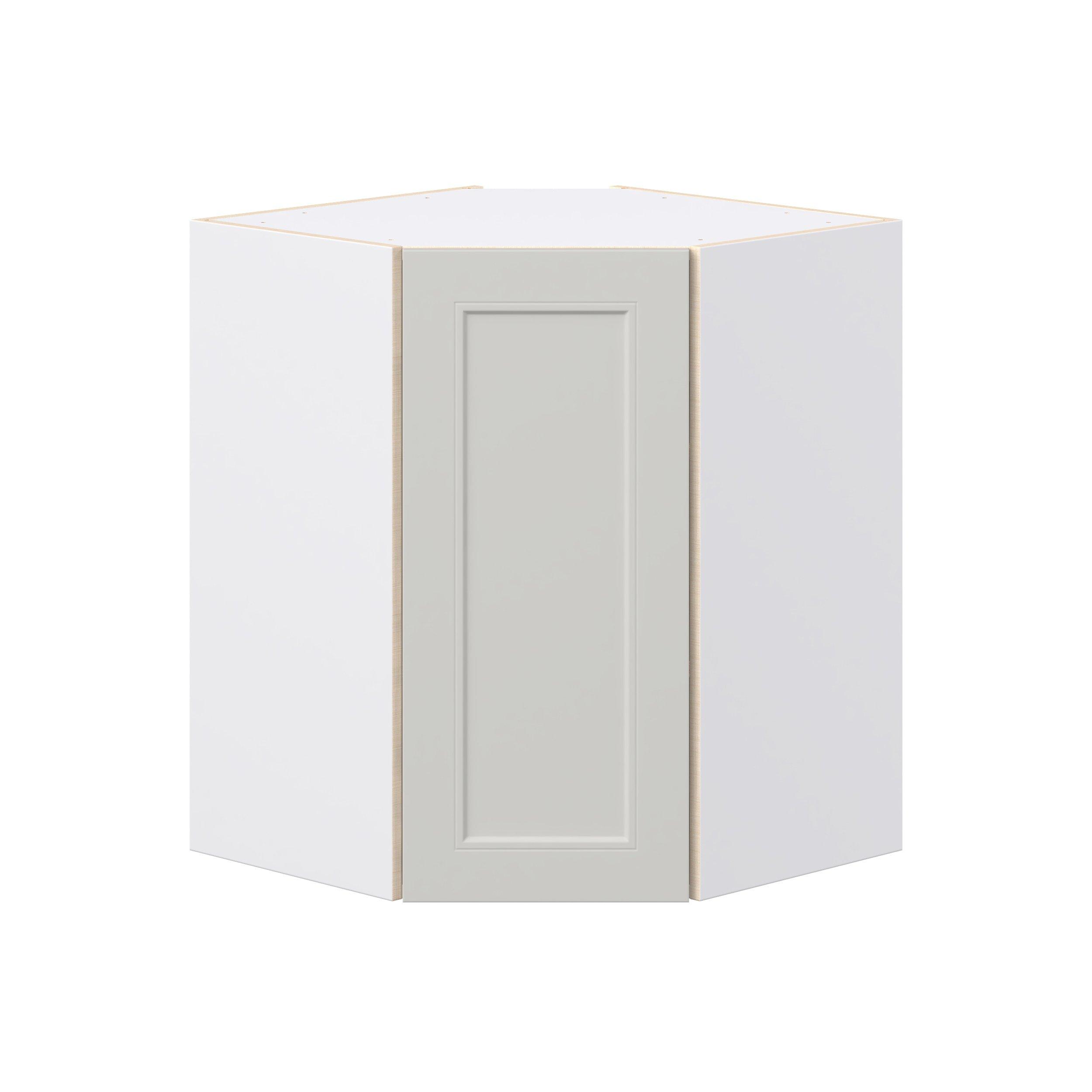 Lenox 24 in. Painted Light Gray Wall Angle Corner Cabinet