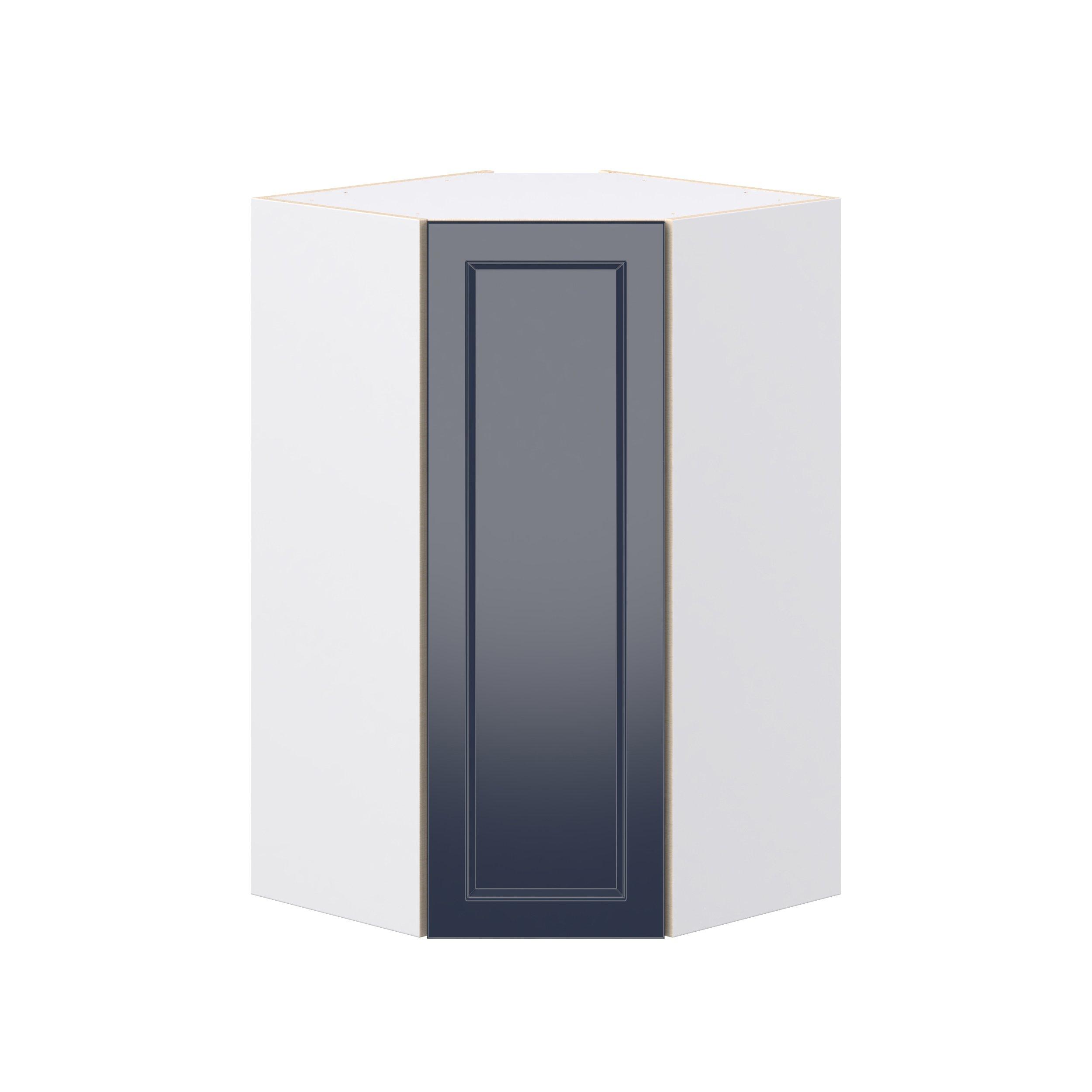 Peachtree 24 in. Painted Midnight Blue Wall Angle Corner Cabinet