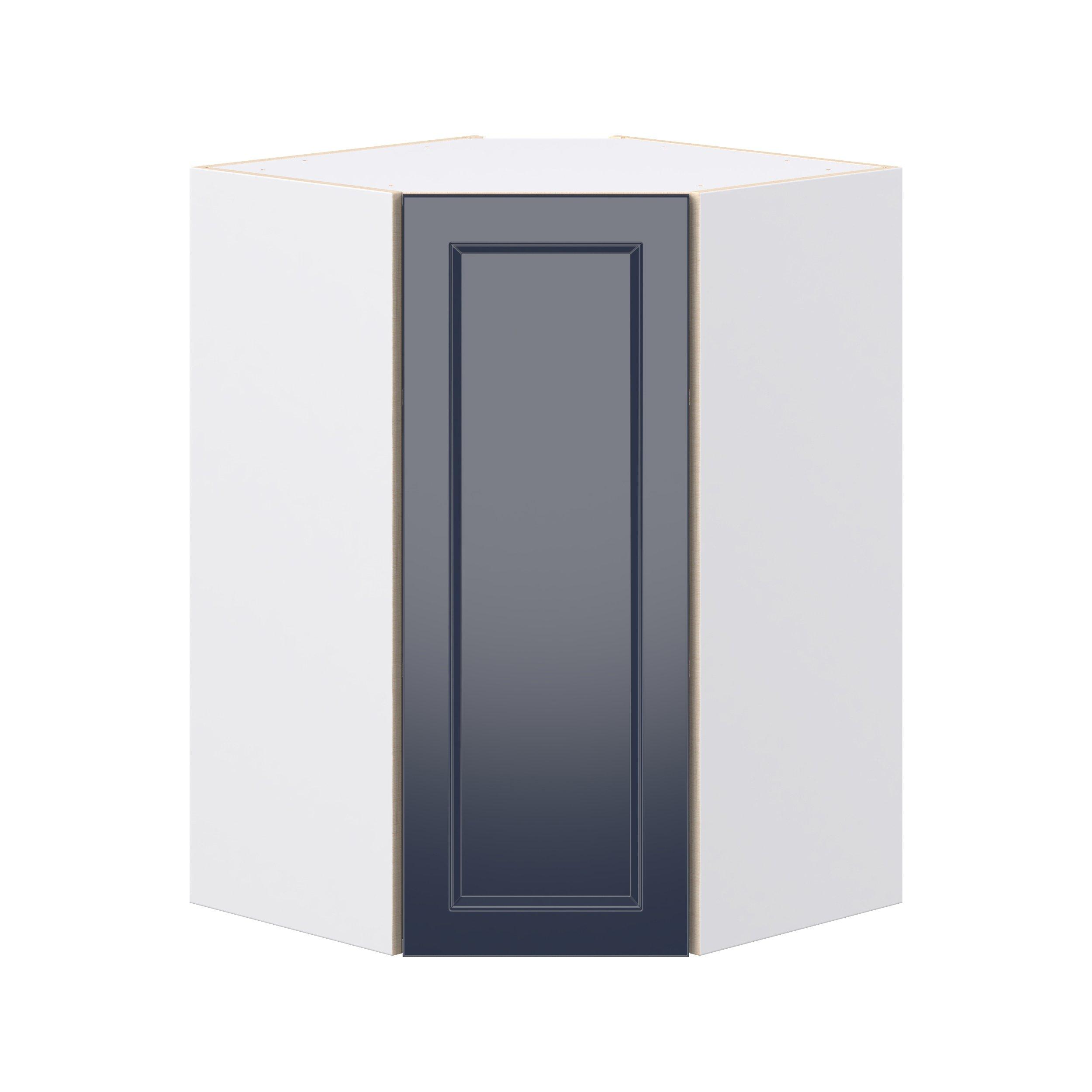 Peachtree 24 in. Painted Midnight Blue Wall Angle Corner Cabinet