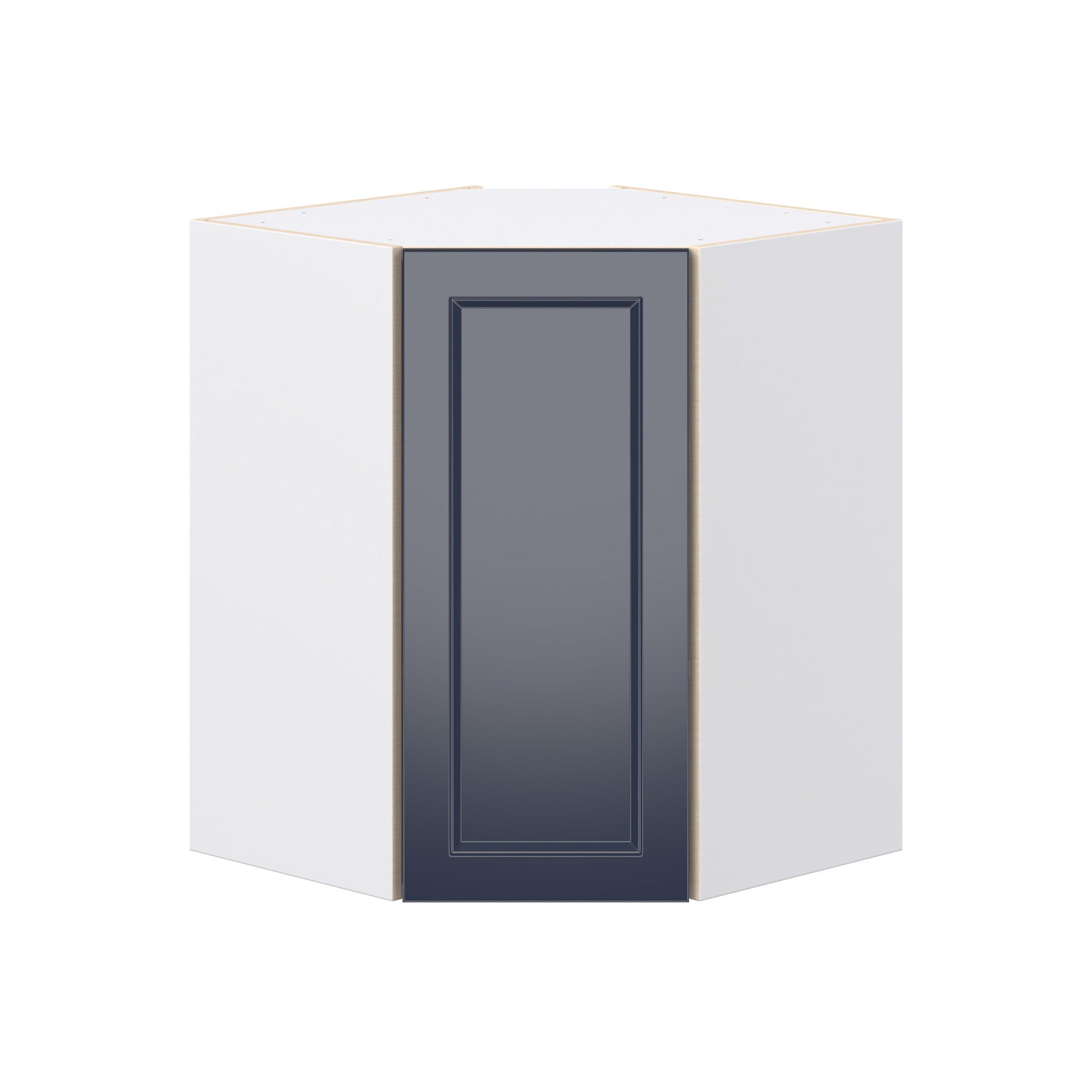 Peachtree 24 in. Painted Midnight Blue Wall Angle Corner Cabinet