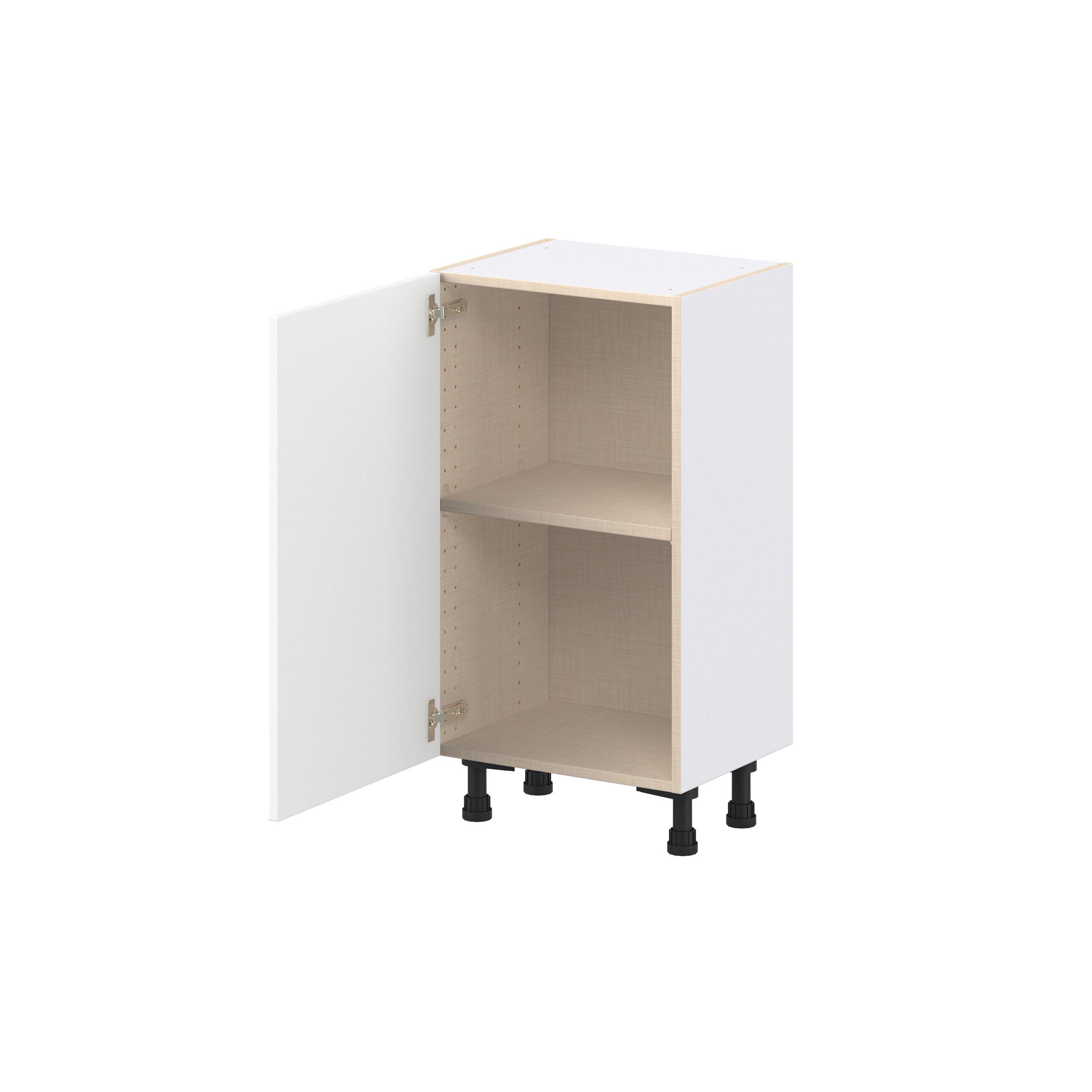 Peachtree 18 in. Painted Bright White Shallow Base Cabinet