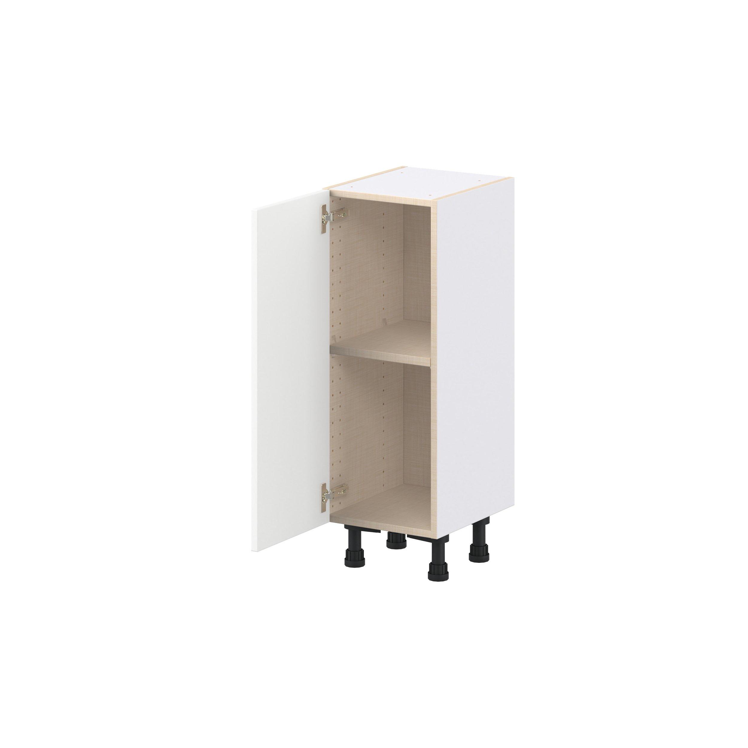 Peachtree 13 in. Painted Bright White Shallow Base Cabinet