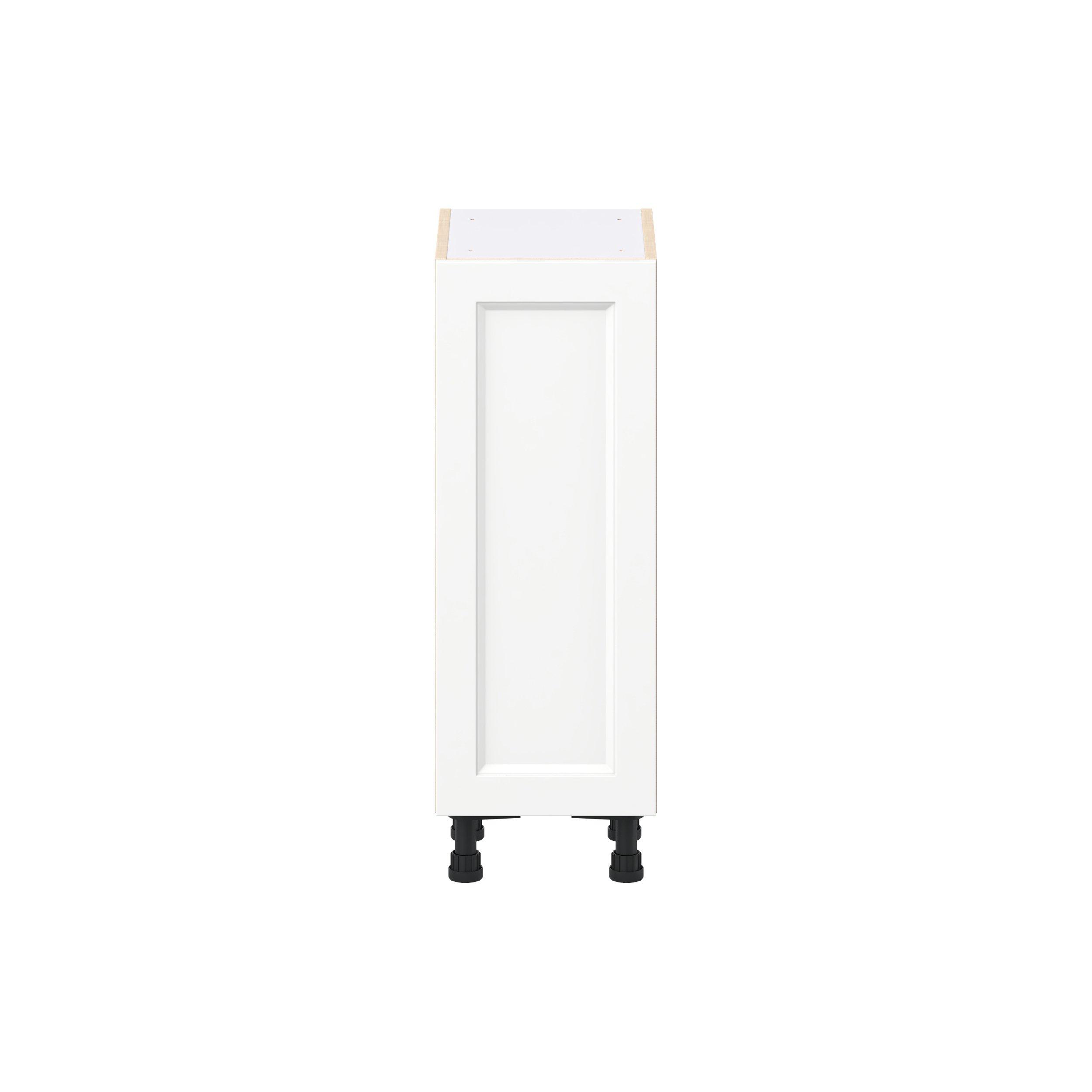 Peachtree 13 in. Painted Bright White Shallow Base Cabinet