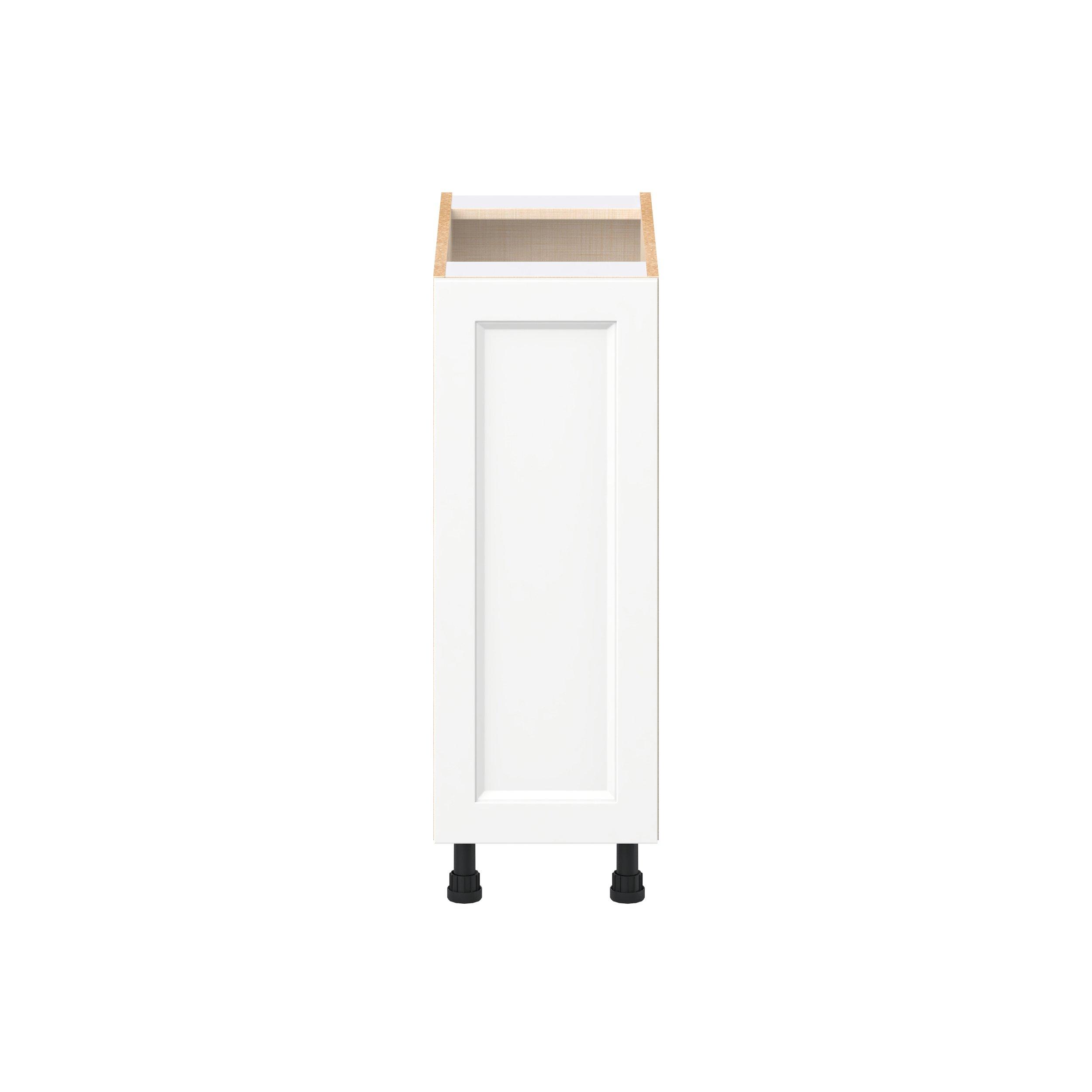 Peachtree 12 in. Painted Bright White Door Base Cabinet