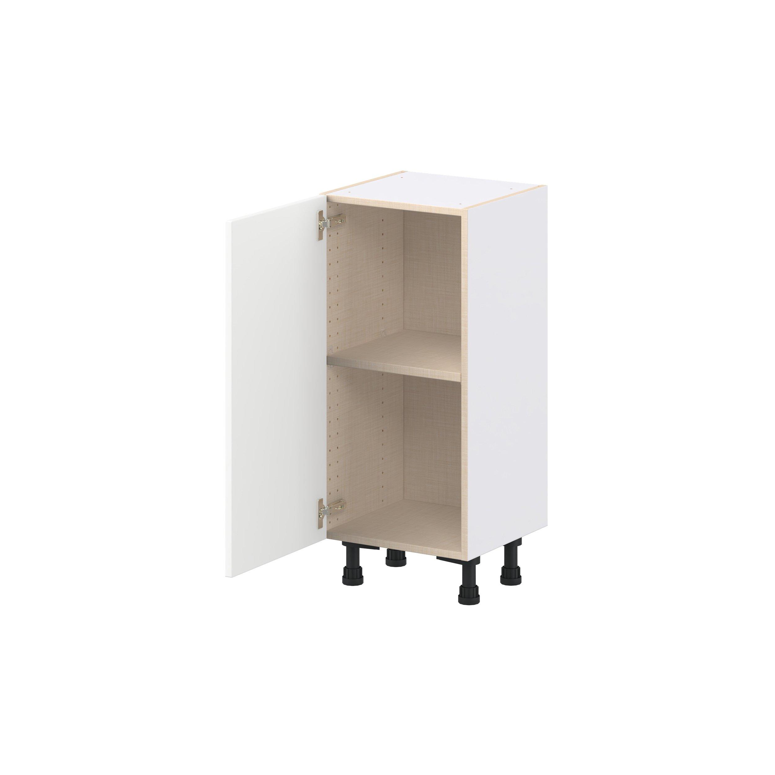 Peachtree 15 in. Painted Bright White Shallow Base Cabinet