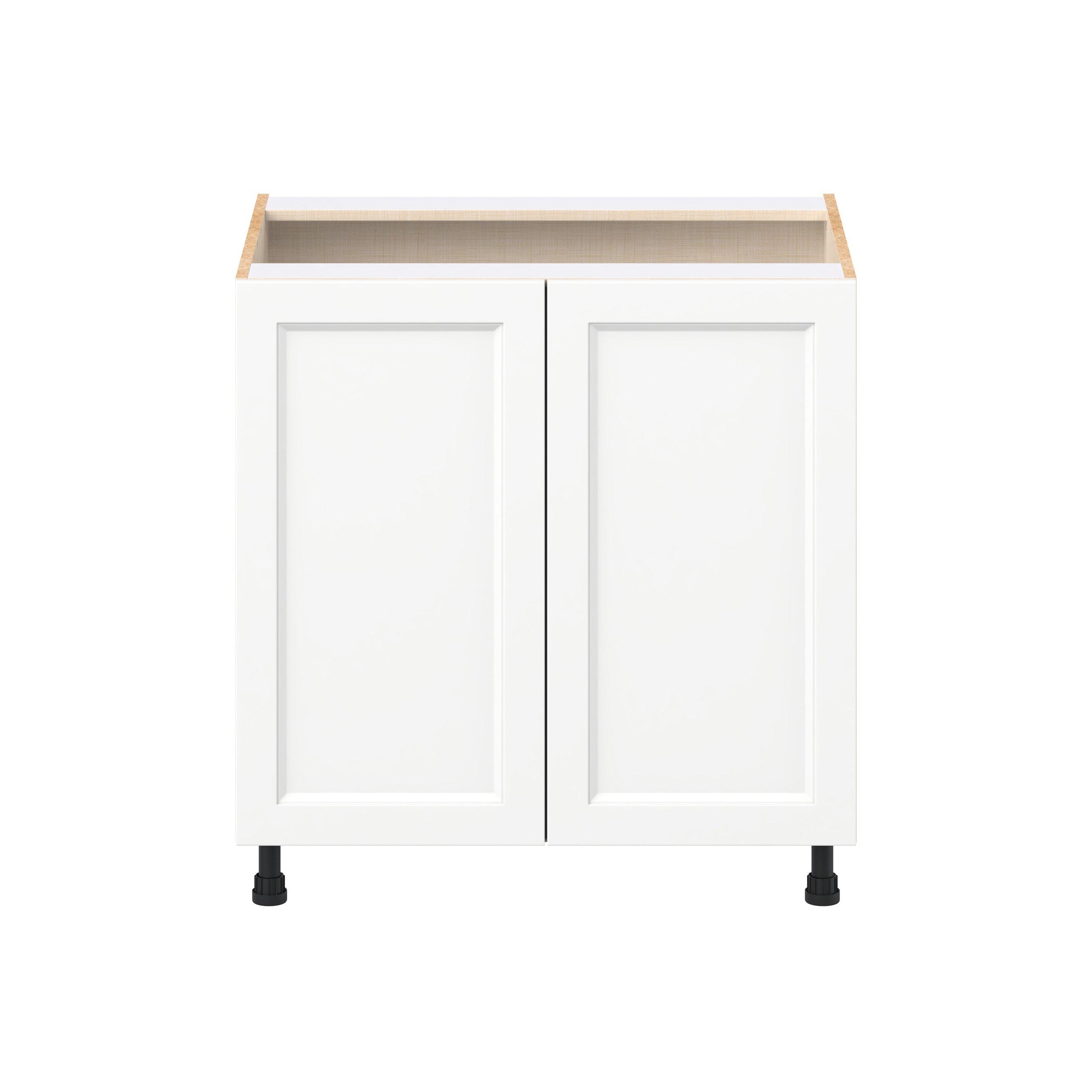 Peachtree 33 in. Painted Bright White Door Base Cabinet