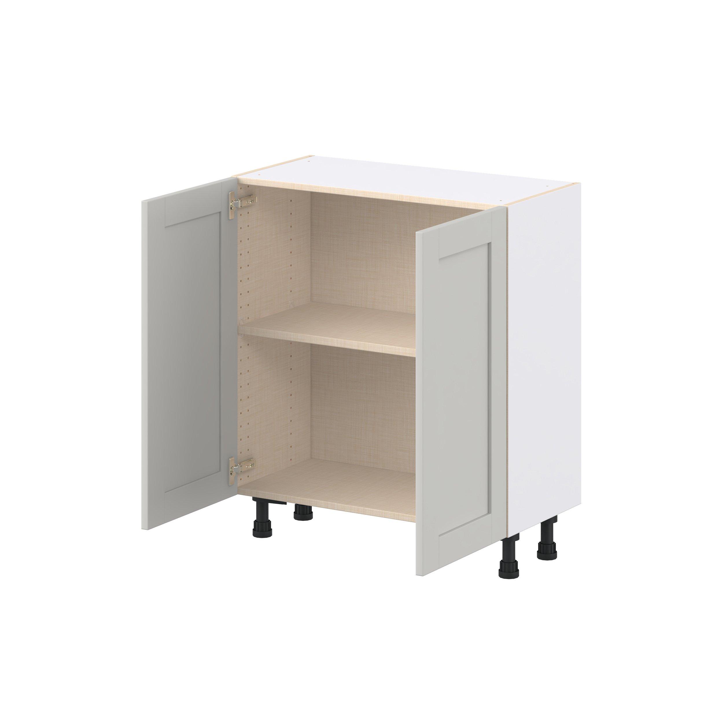 Summerhill 30 in. Light Gray Shallow Base Cabinet