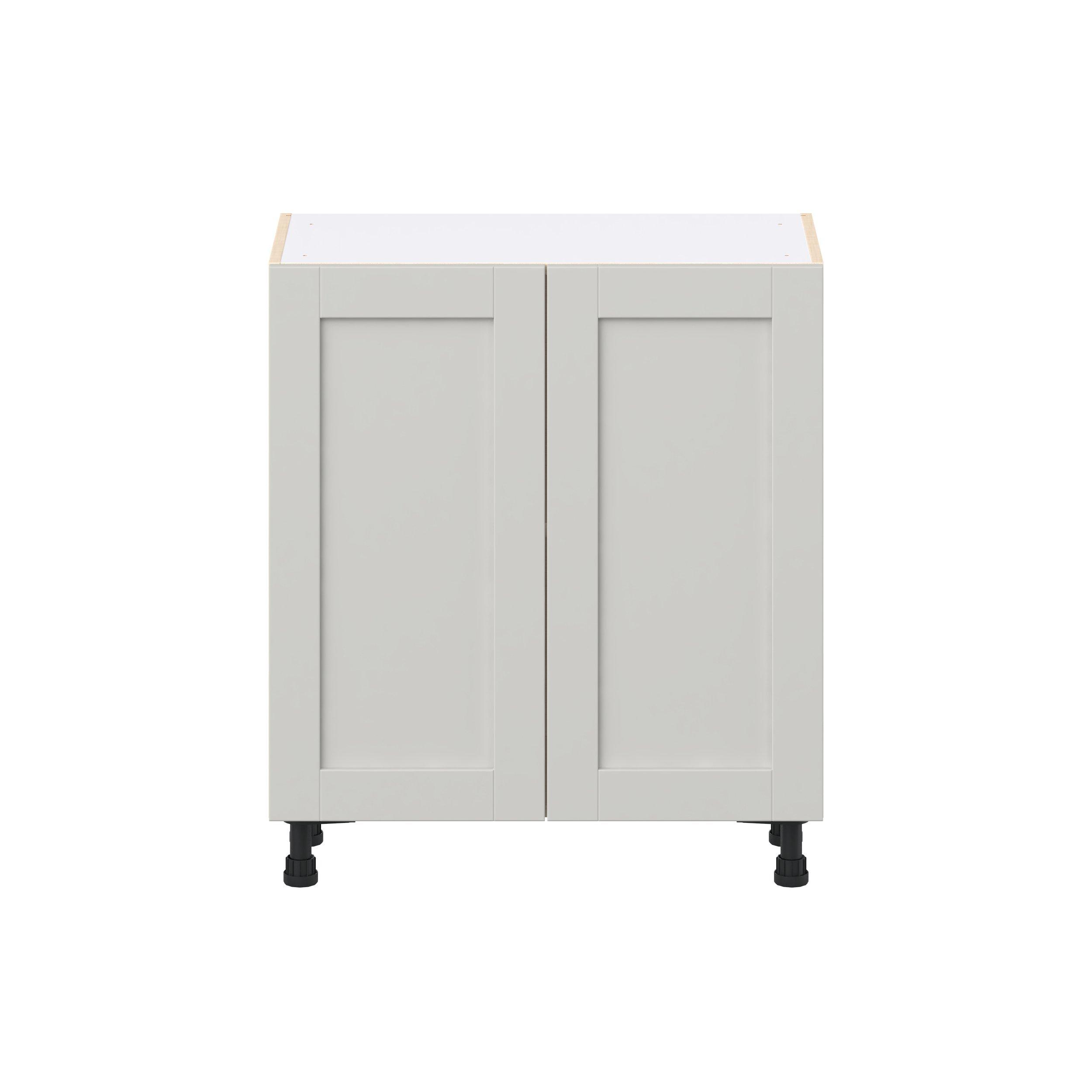 Summerhill 30 in. Light Gray Shallow Base Cabinet