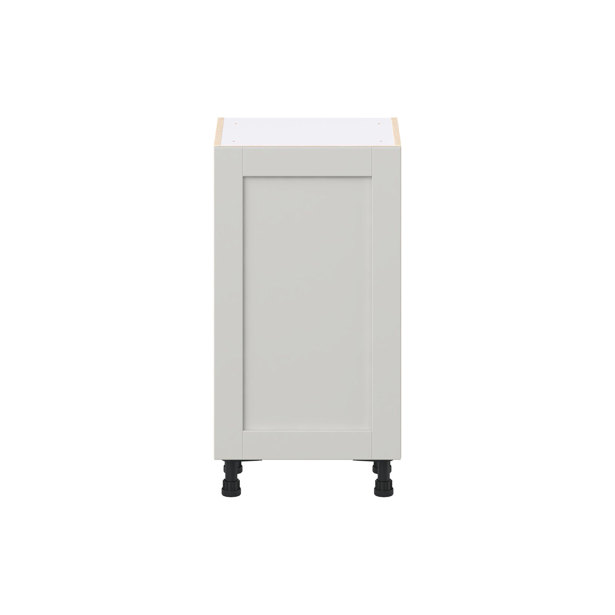 Summerhill 18 in. Light Gray Shallow Base Cabinet
