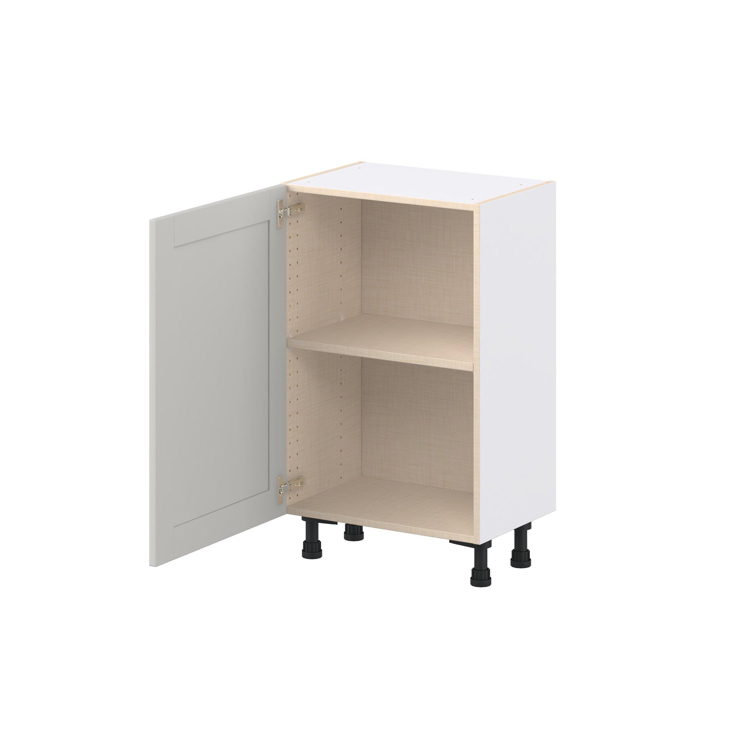 Summerhill 21 in. Light Gray Shallow Base Cabinet