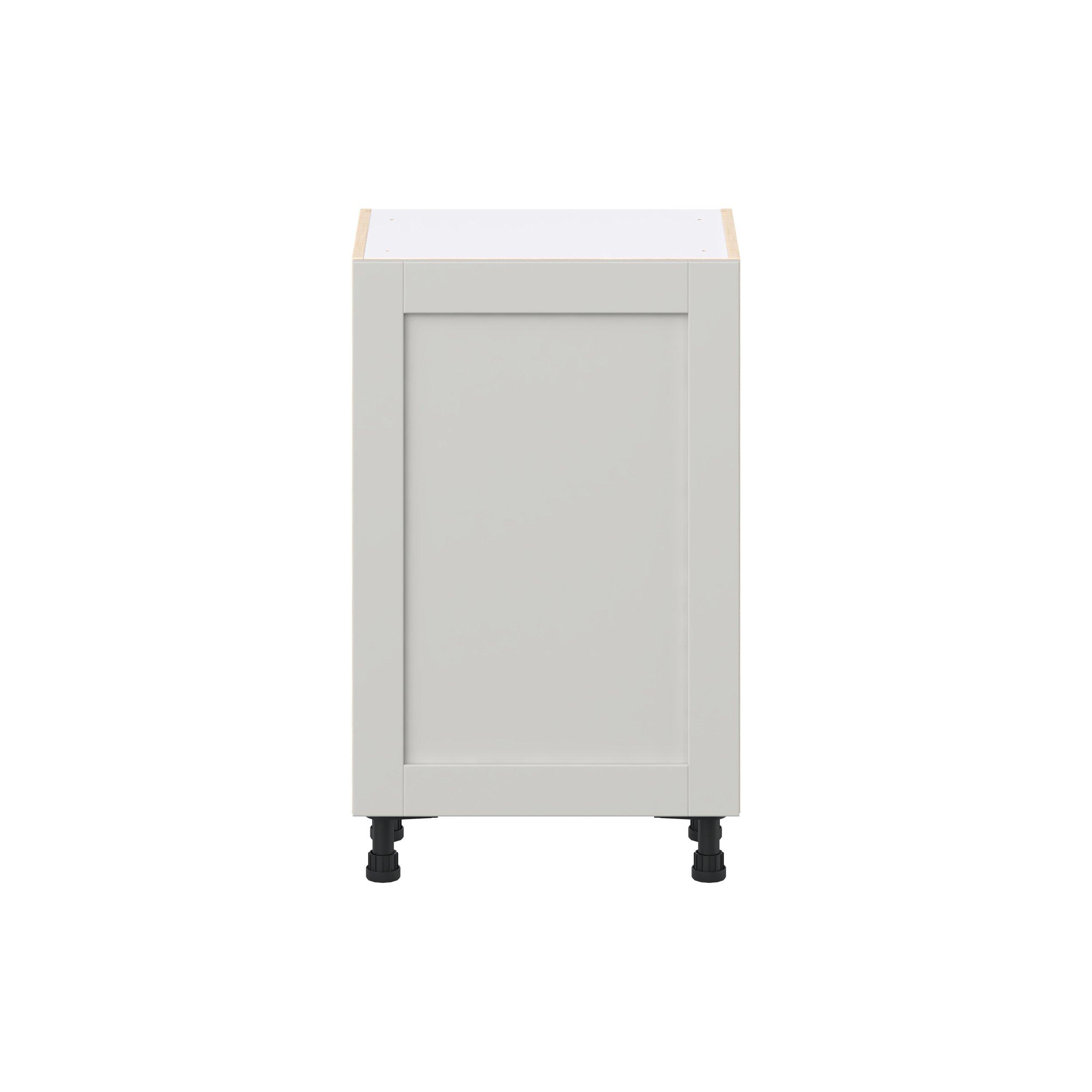 Summerhill 21 in. Light Gray Shallow Base Cabinet