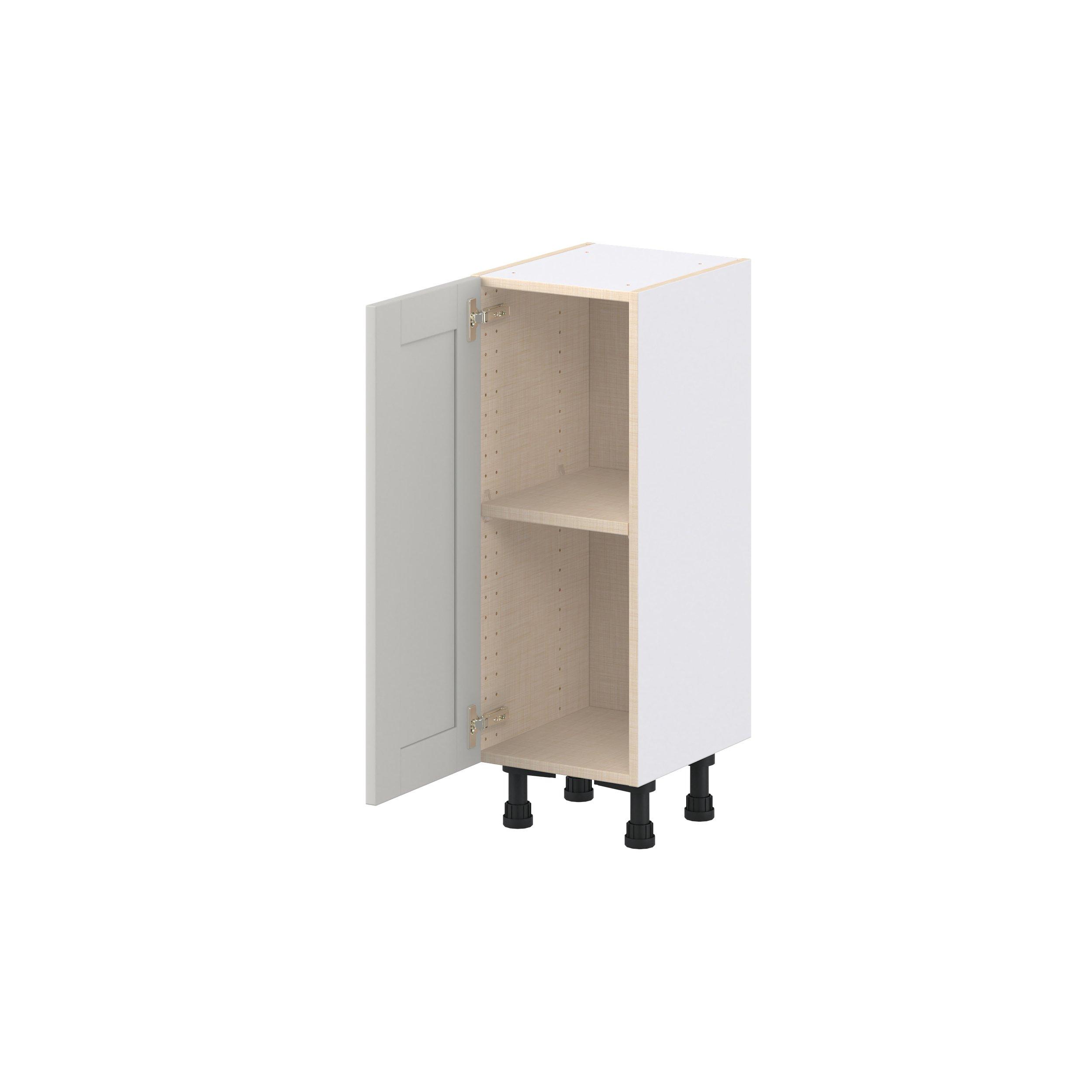 Summerhill 13 in. Light Gray Shallow Base Cabinet