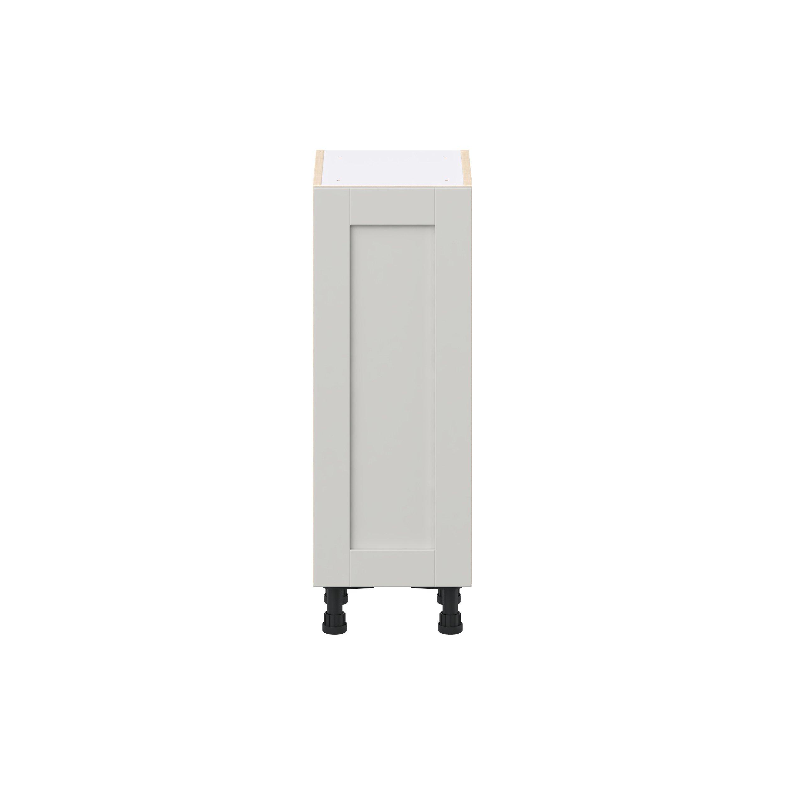 Summerhill 12 in. Light Gray Shallow Base Cabinet