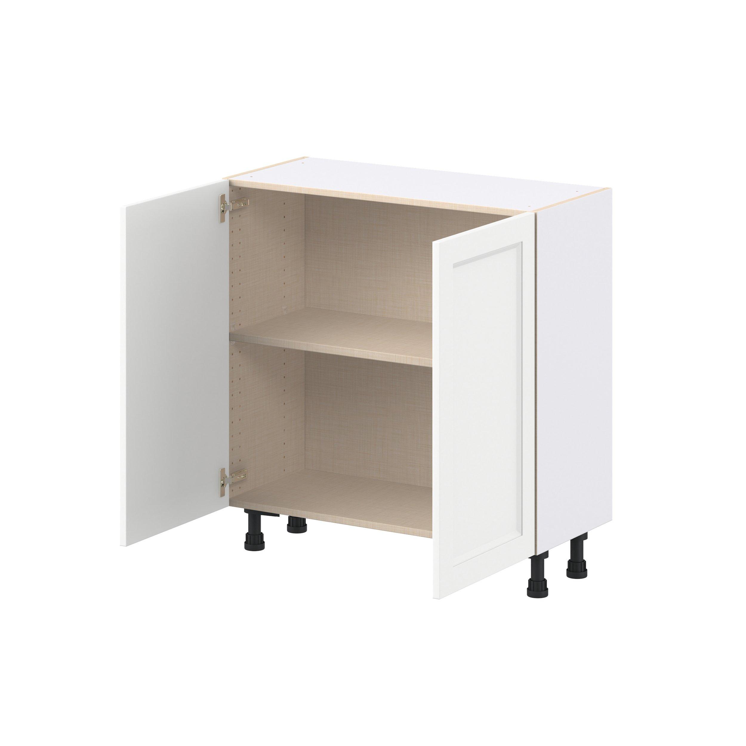 Peachtree 33 in. Painted Bright White Shallow Base Cabinet