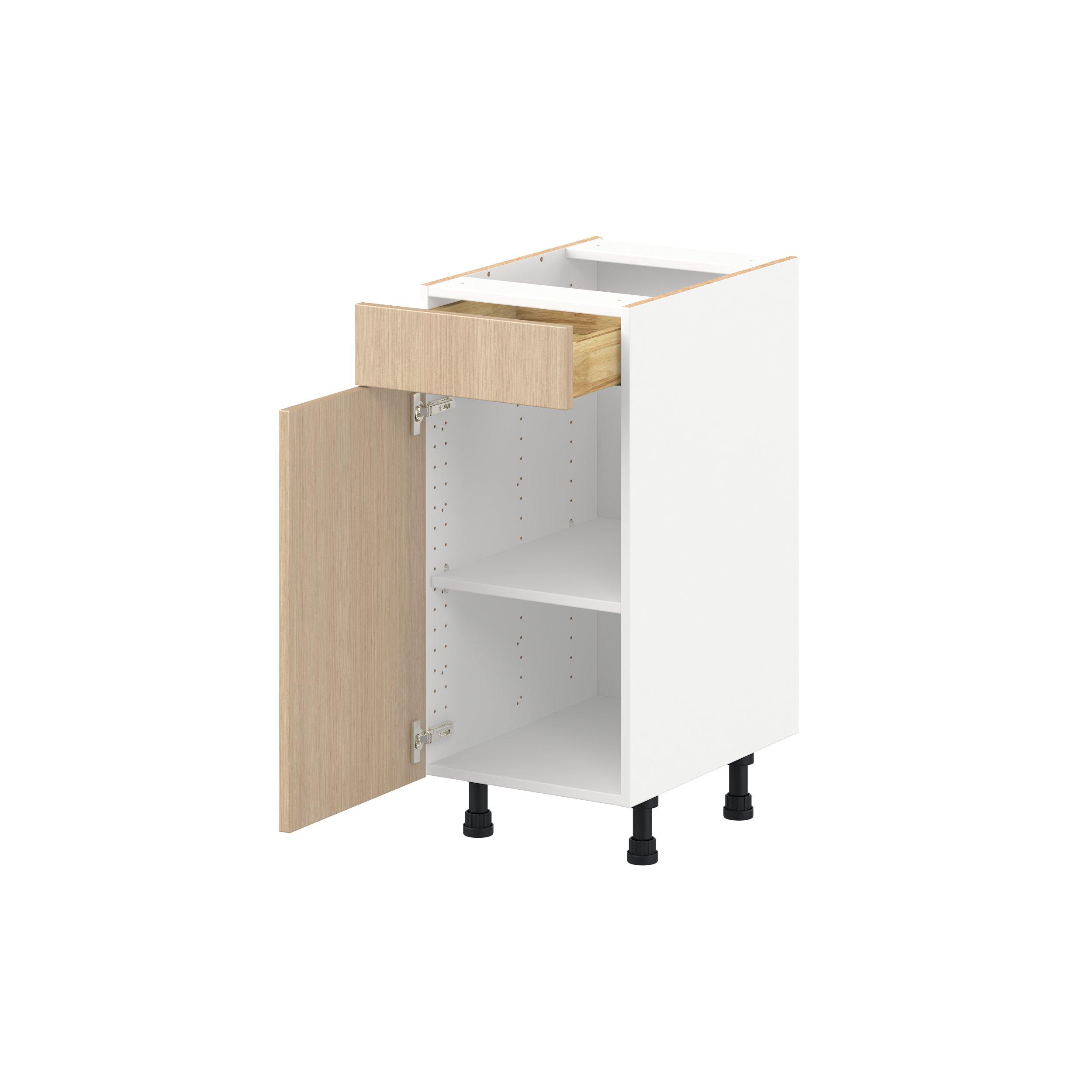 Glenwood 15 in. Mojavi Oak Vanity Door and Drawer Base Cabinet - ADA