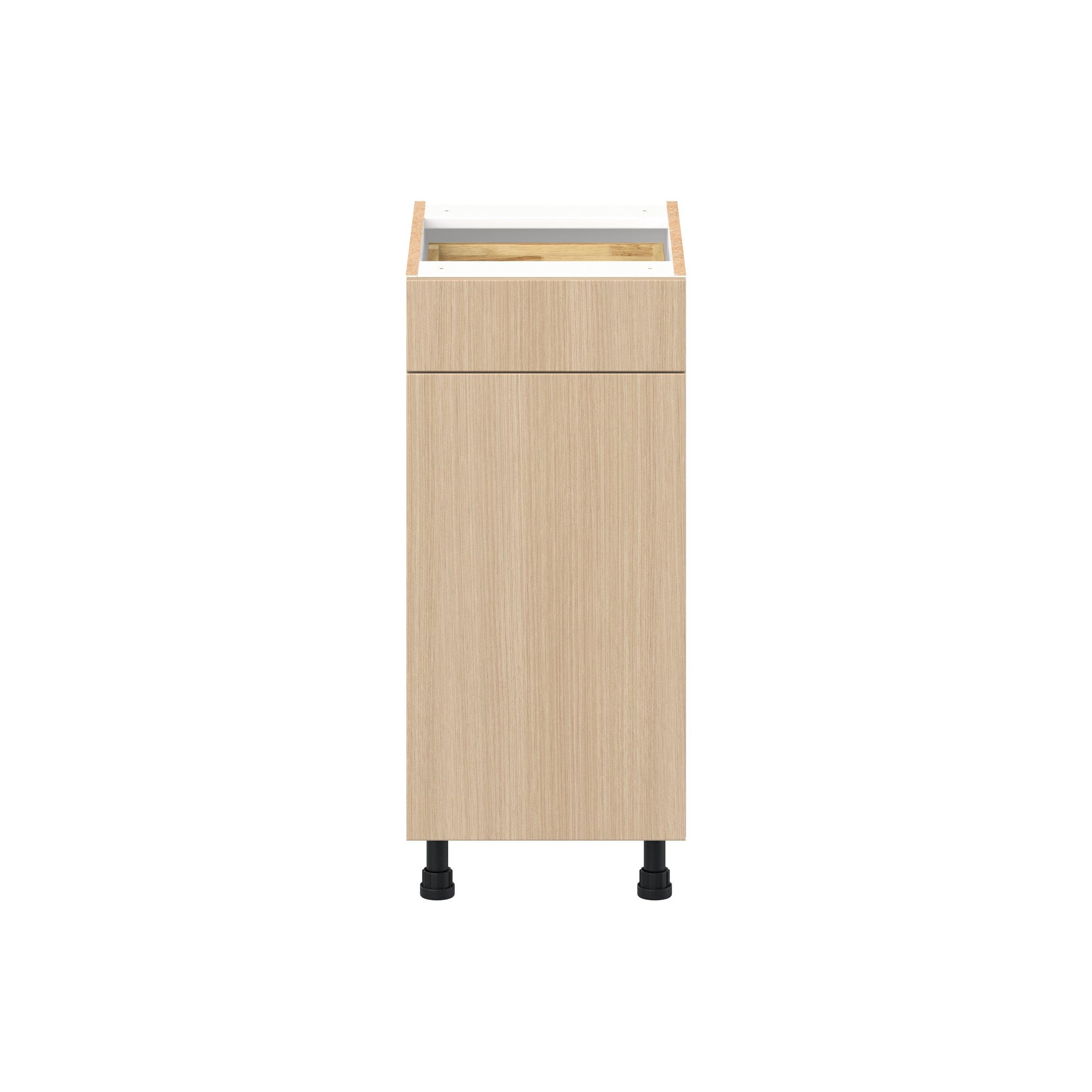Glenwood 15 in. Mojavi Oak Vanity Door and Drawer Base Cabinet