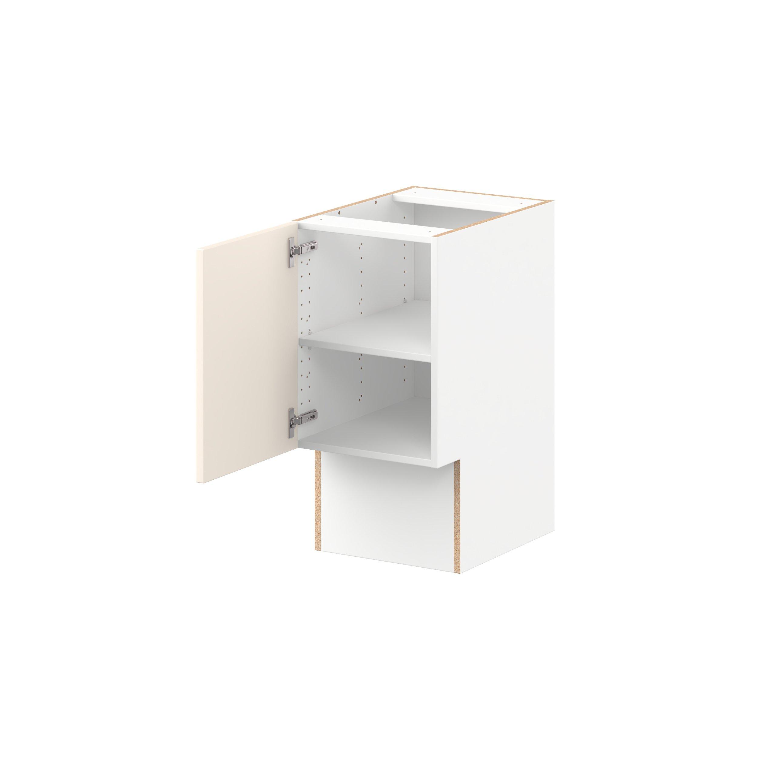 Linden 15 in. Painted Washed Linen Vanity Base Cabinet - ADA