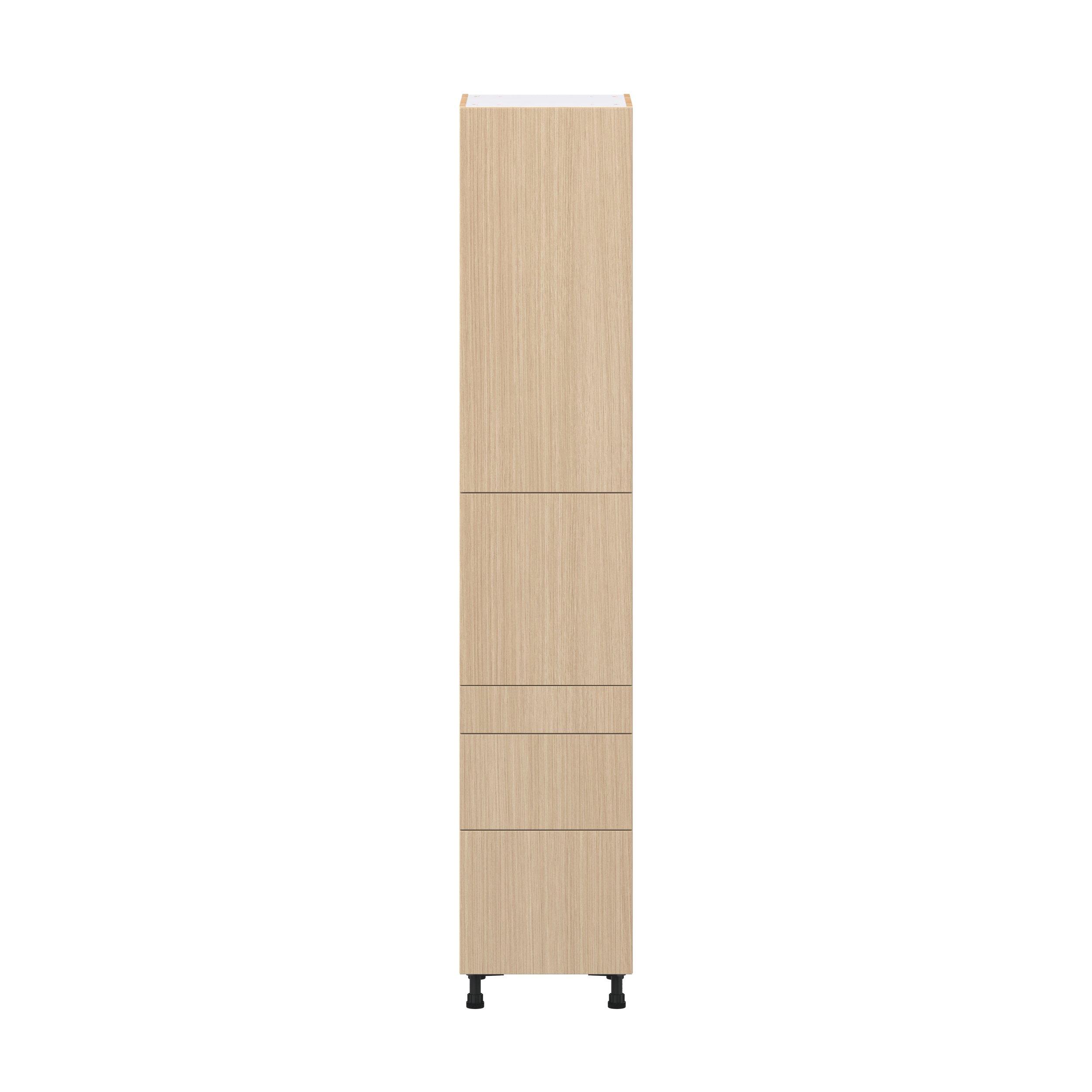 Glenwood 18 in. Mojavi Oak Door and Drawer Pantry Cabinet with Inner Pull-Out