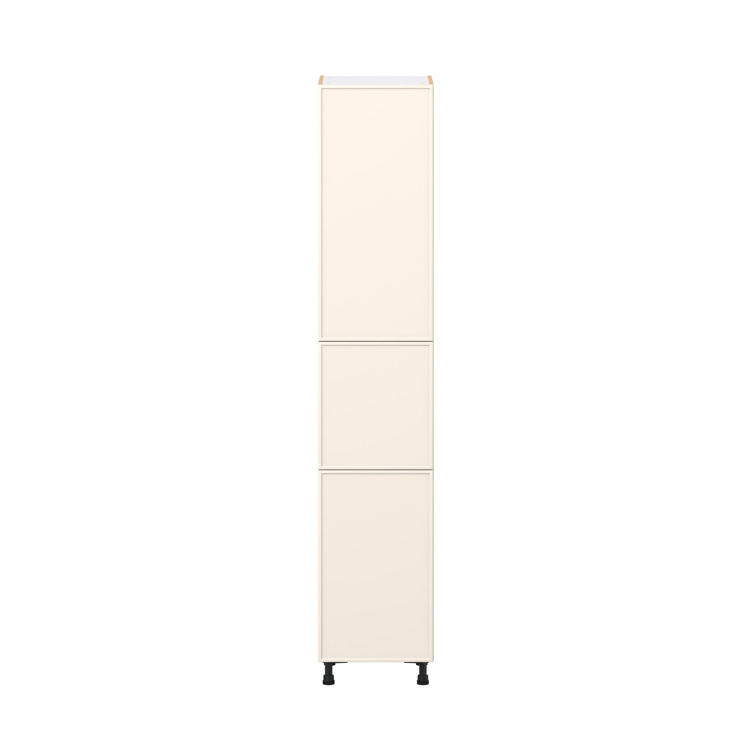 Linden 18 in. Painted Washed Linen Door Pantry Cabinet