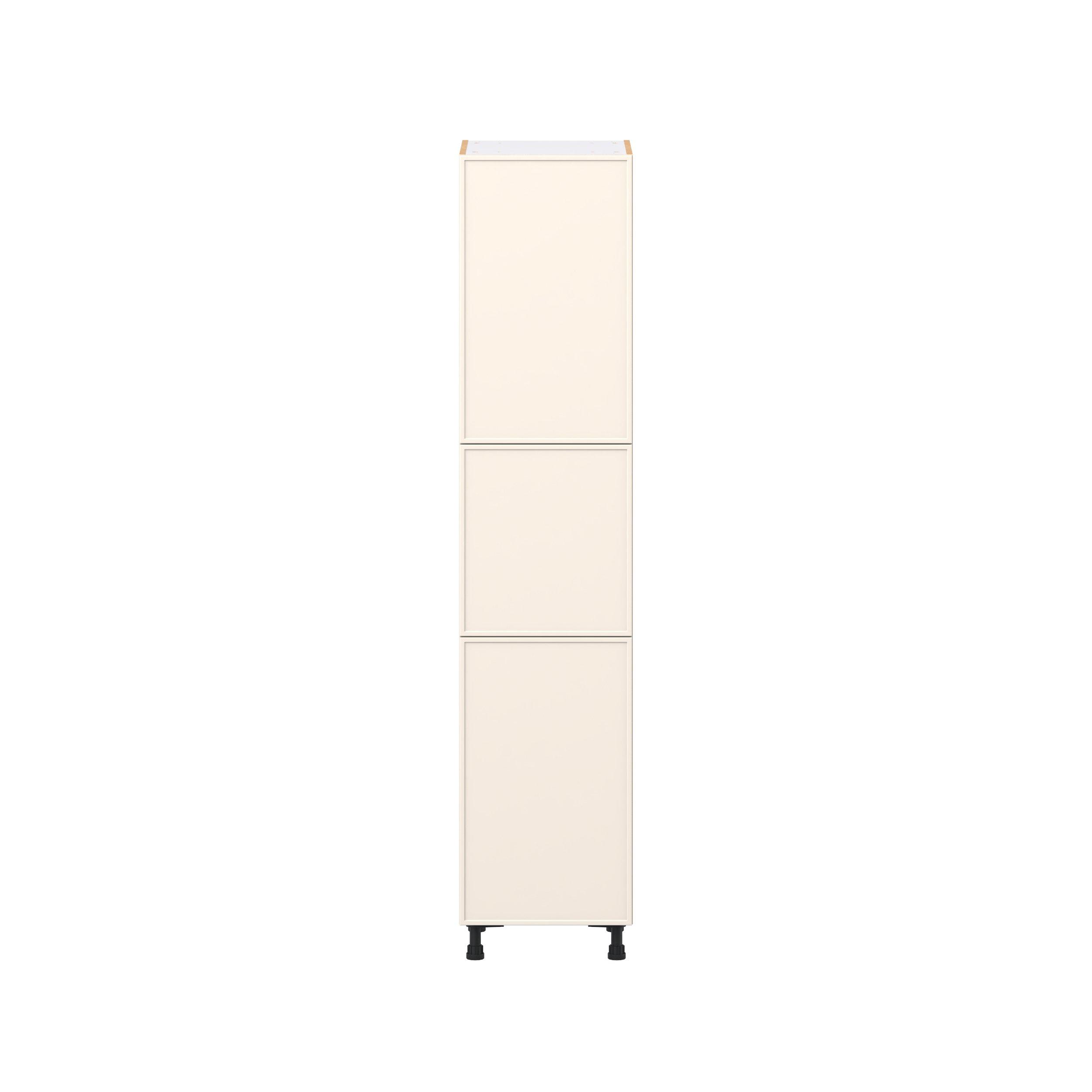 Linden 18 in. Painted Washed Linen Door Pantry Cabinet