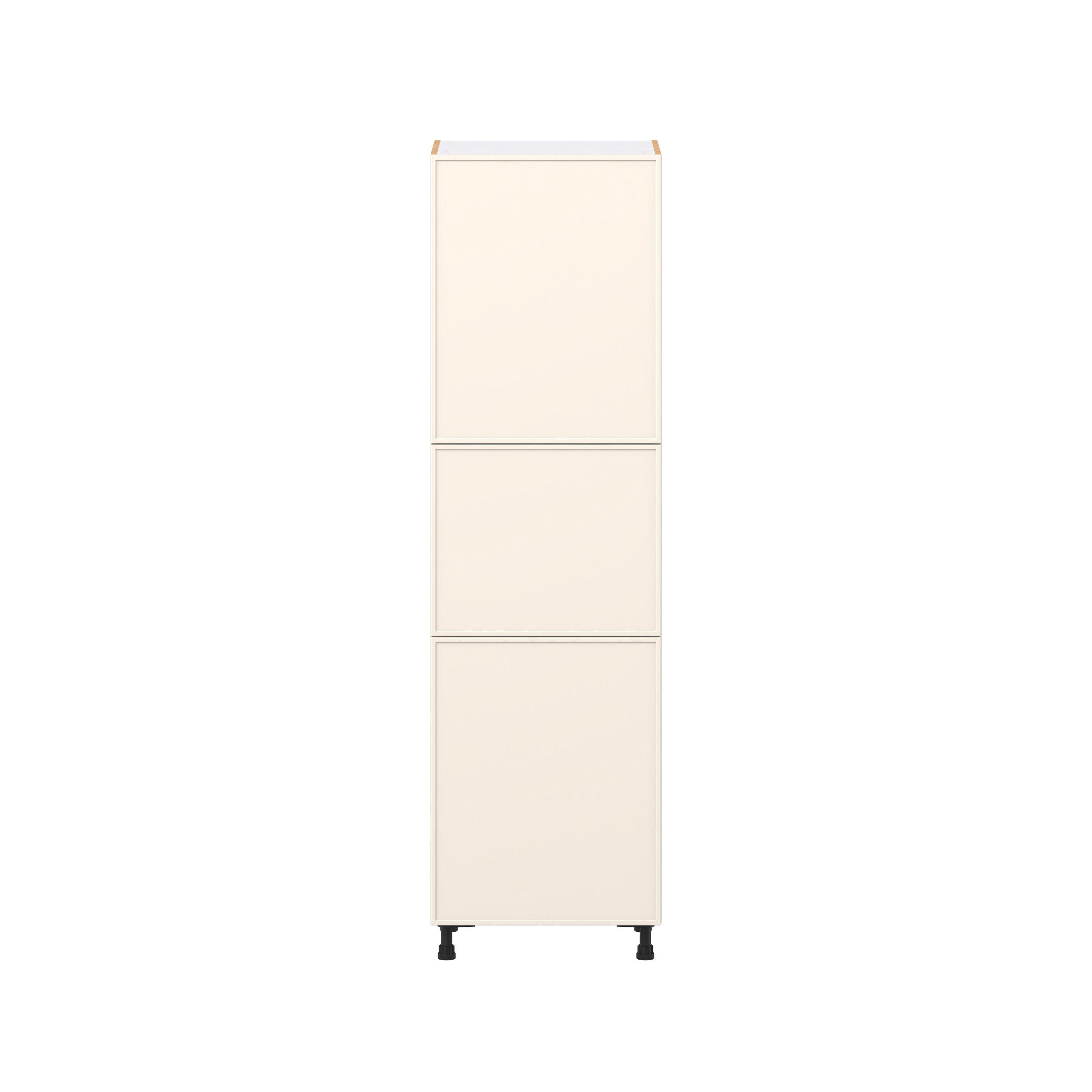 Linden 24 in. Painted Washed Linen Door Pantry Cabinet