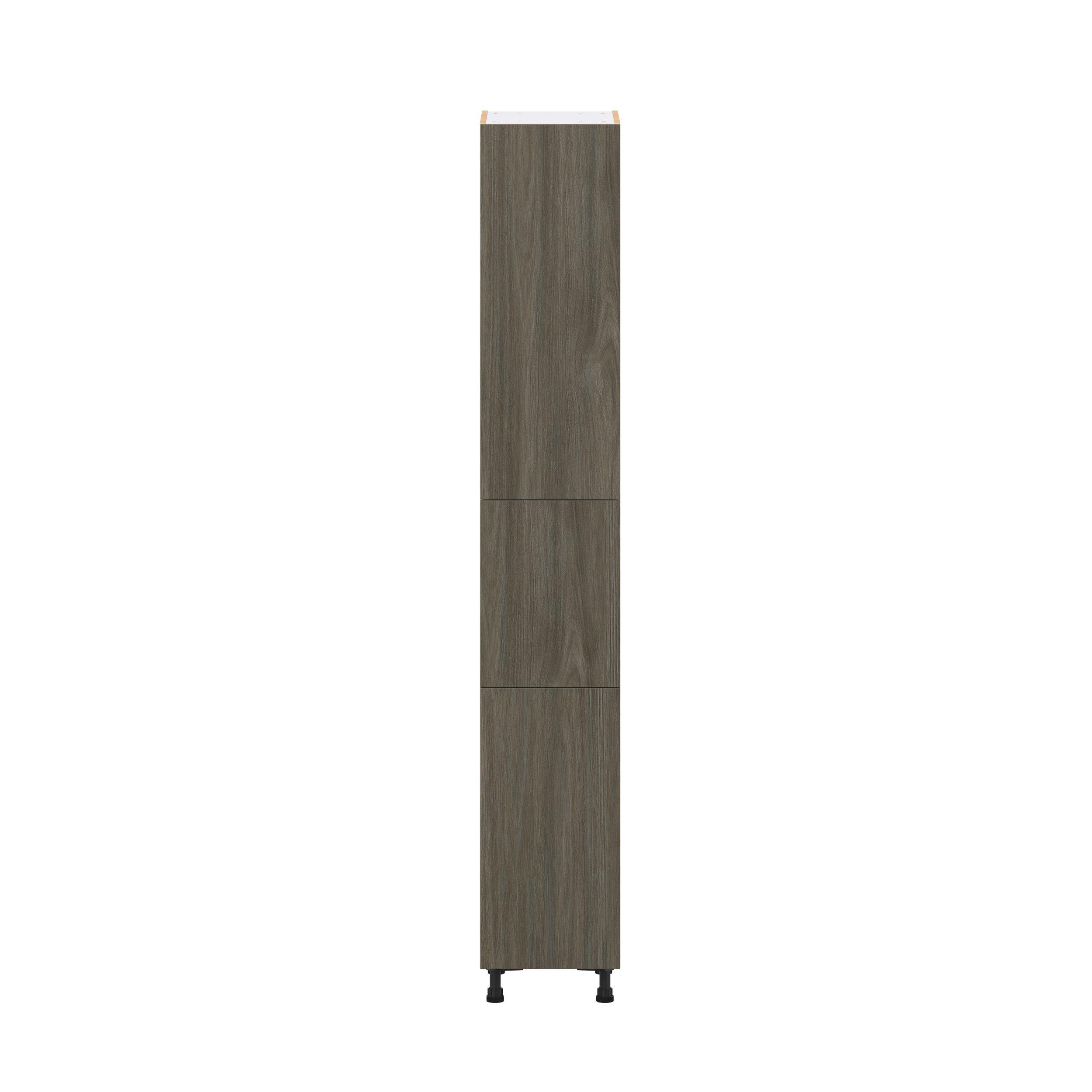 Glenwood 15 in. Burnt Walnut Door Pantry Cabinet