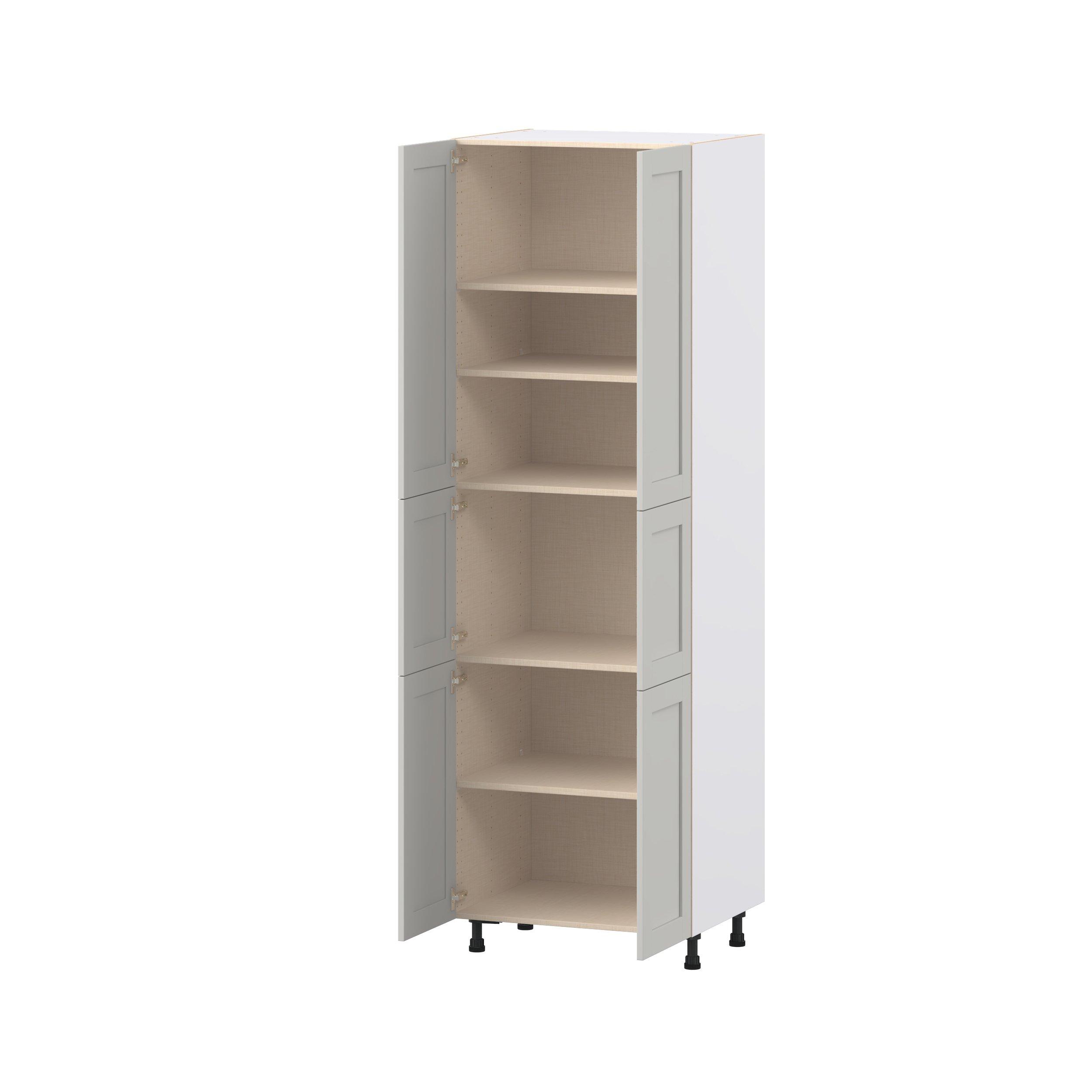 Summerhill 30 in. Light Gray Door Pantry Cabinet