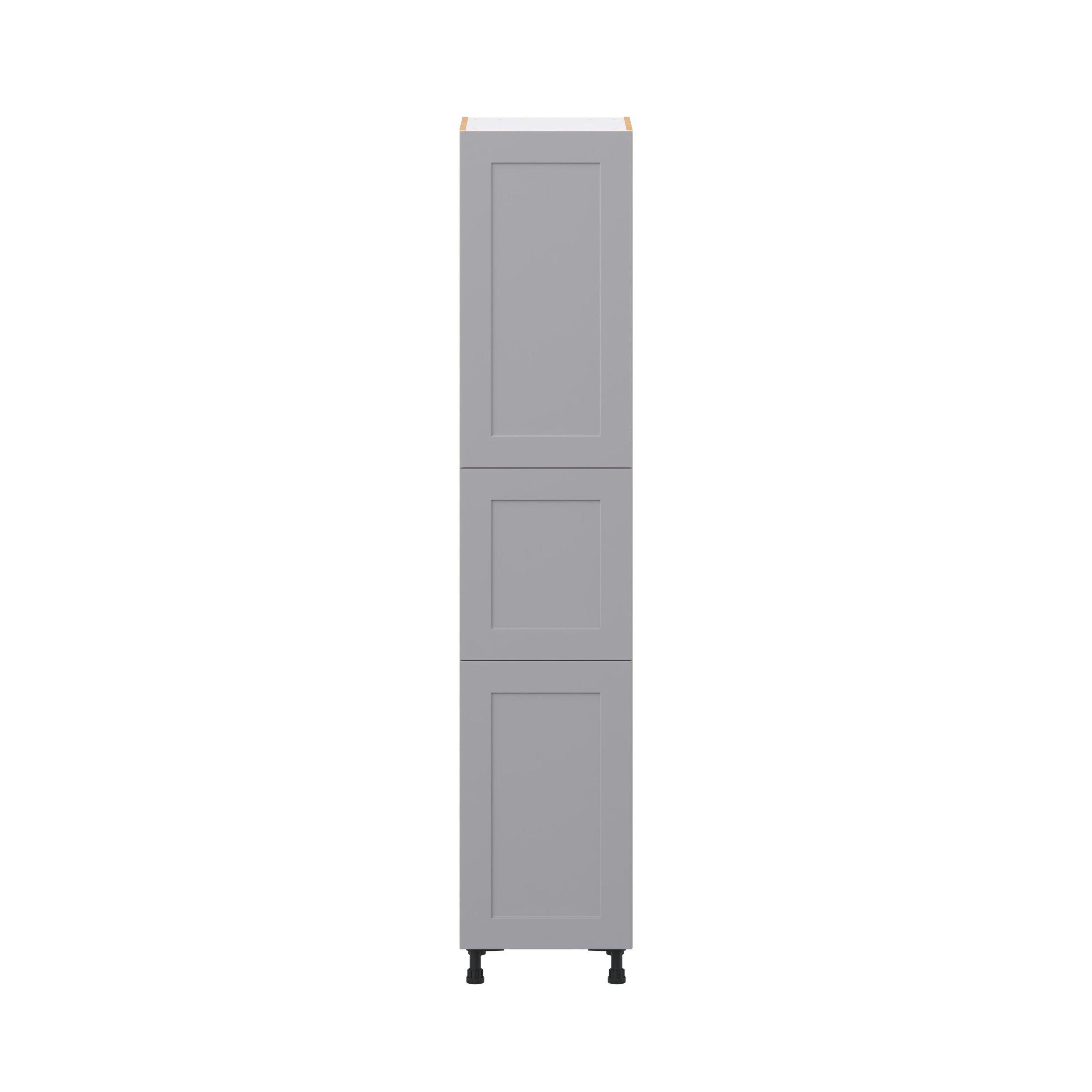 Candler 18 in. Painted Slate Gray Door Pantry Cabinet